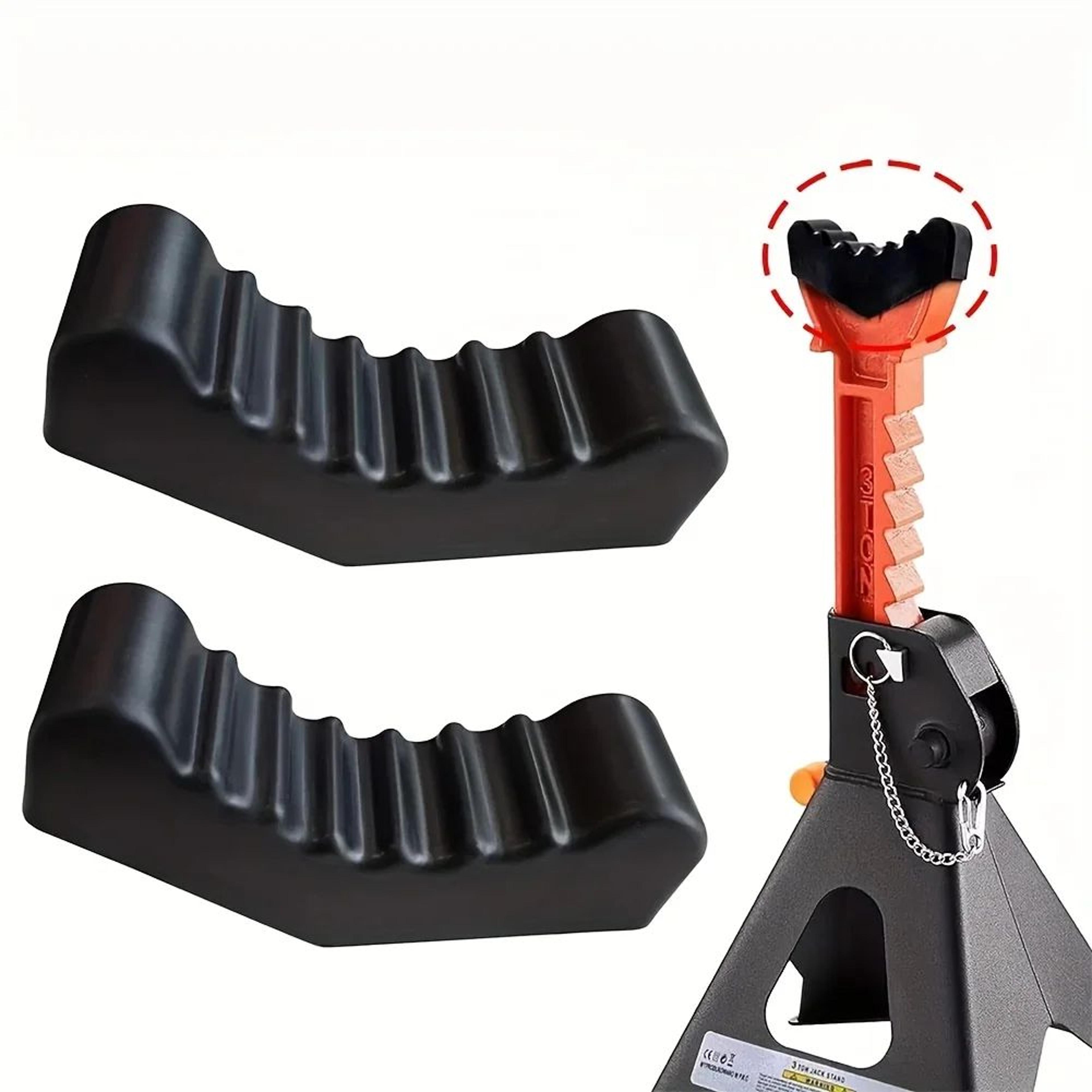 LiftSafe Pro Car Jack Stand Set  2Piece Car Jack Stands With Universal Slot  Rubber Pad Adapters 3