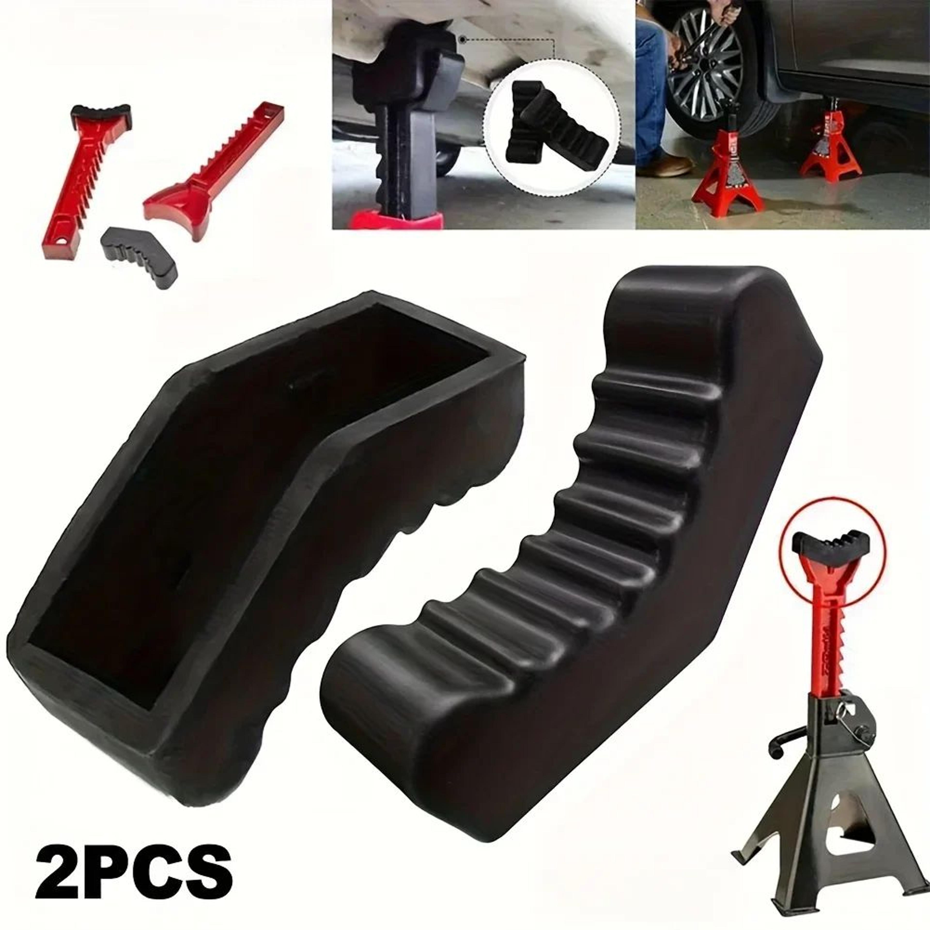 LiftSafe Pro Car Jack Stand Set  2Piece Car Jack Stands With Universal Slot  Rubber Pad Adapters 6