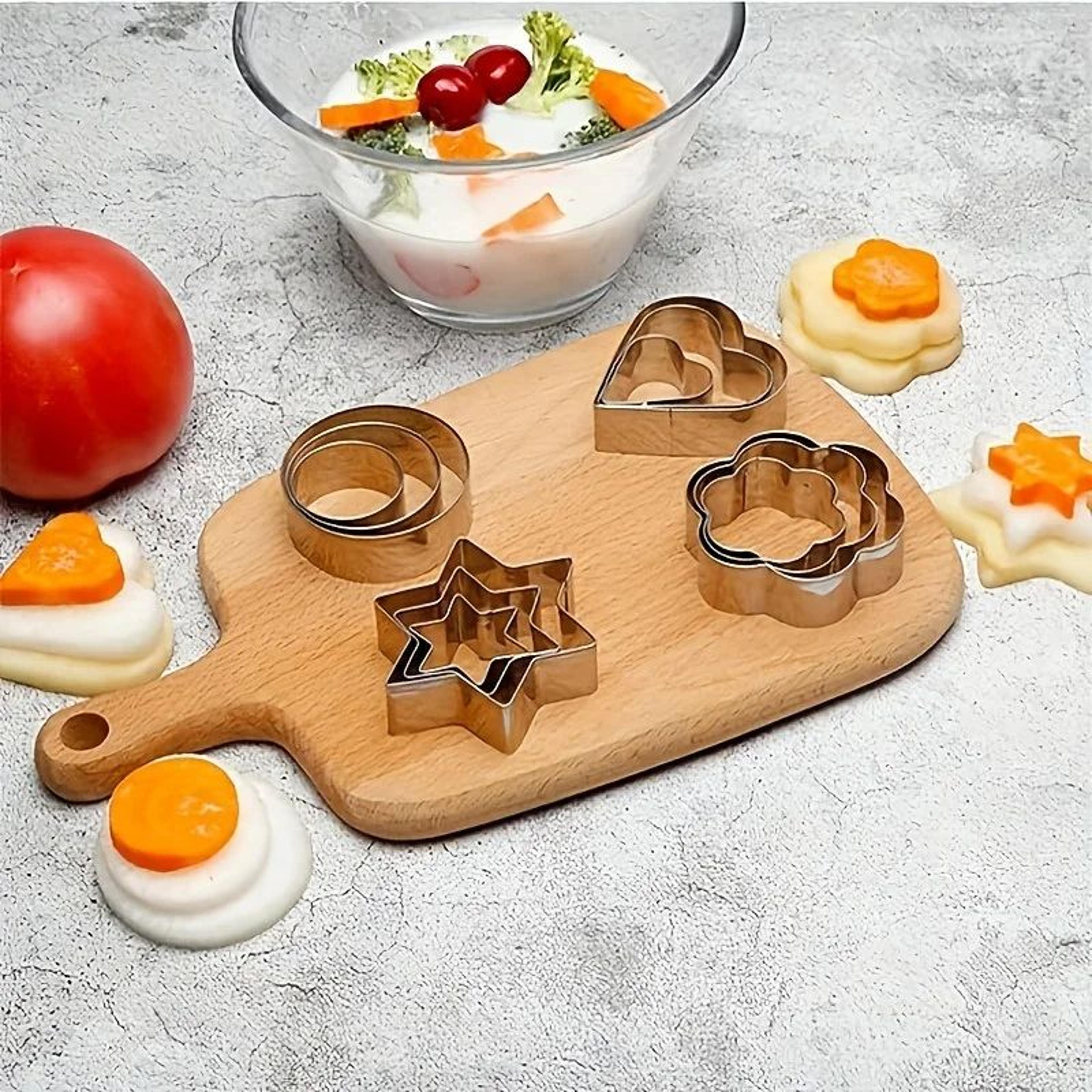 BakeJoy 12Piece Metal Cookie Cutter Set  Creative Cookie Cutter Set For Baking  Fun Meals 2