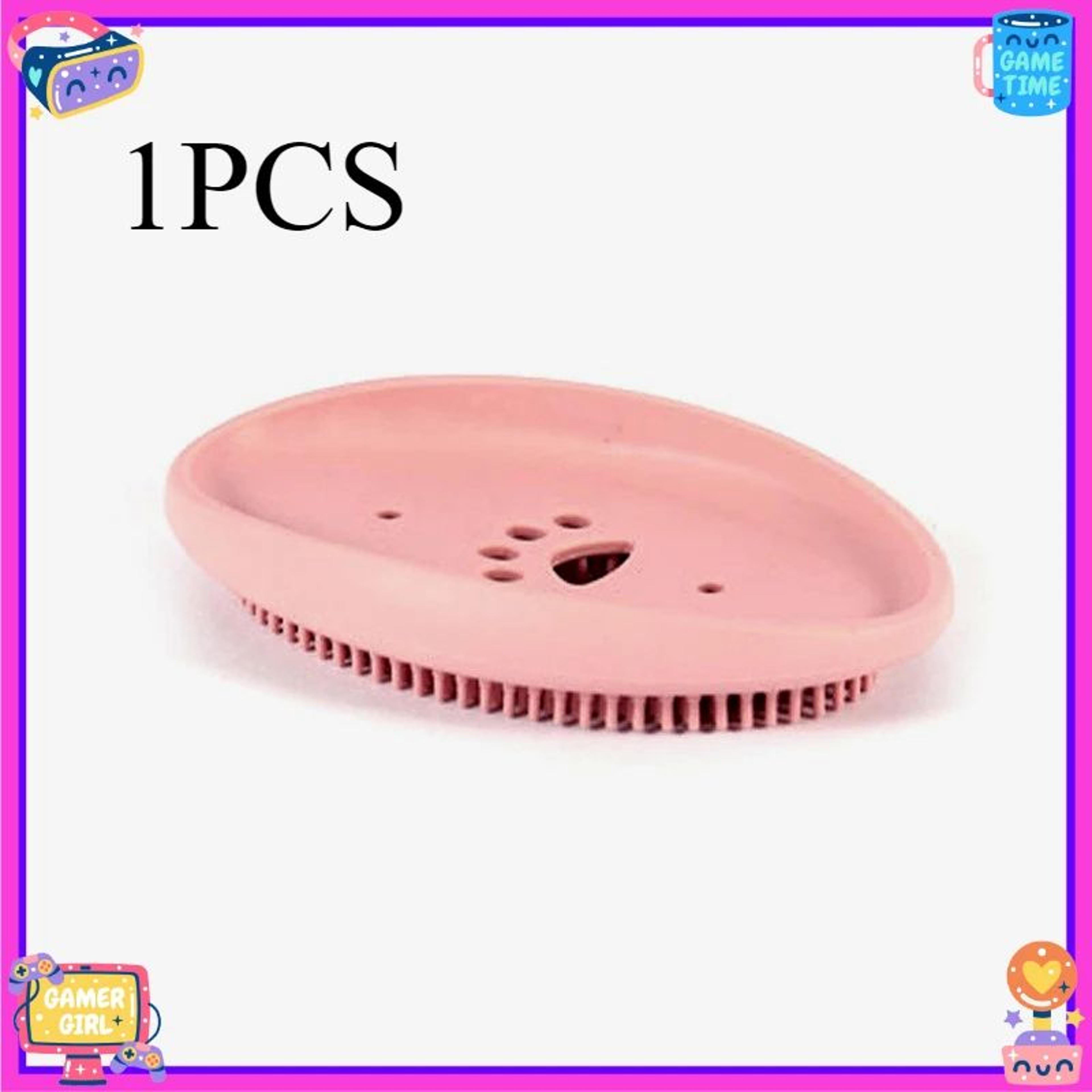 Premium SpaceSaving Silicone Soap Dish  Brush Set  Durable SelfDraining Holder For Kitchen  Bathroo 5