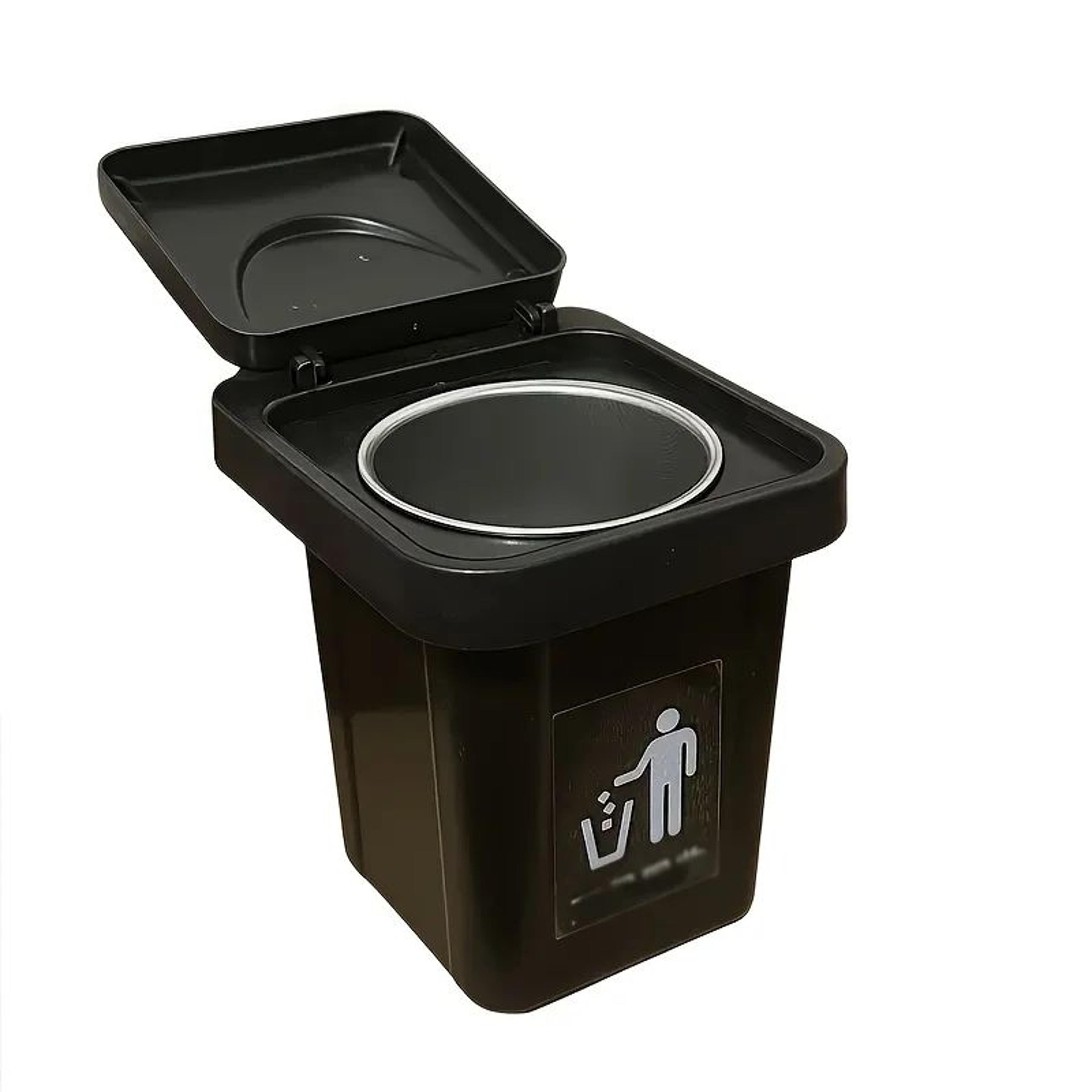 WallMounted Stainless Steel Ashtray With Lid  Compact Trash Can Ashtray For Clean OdorControlled Sp 5