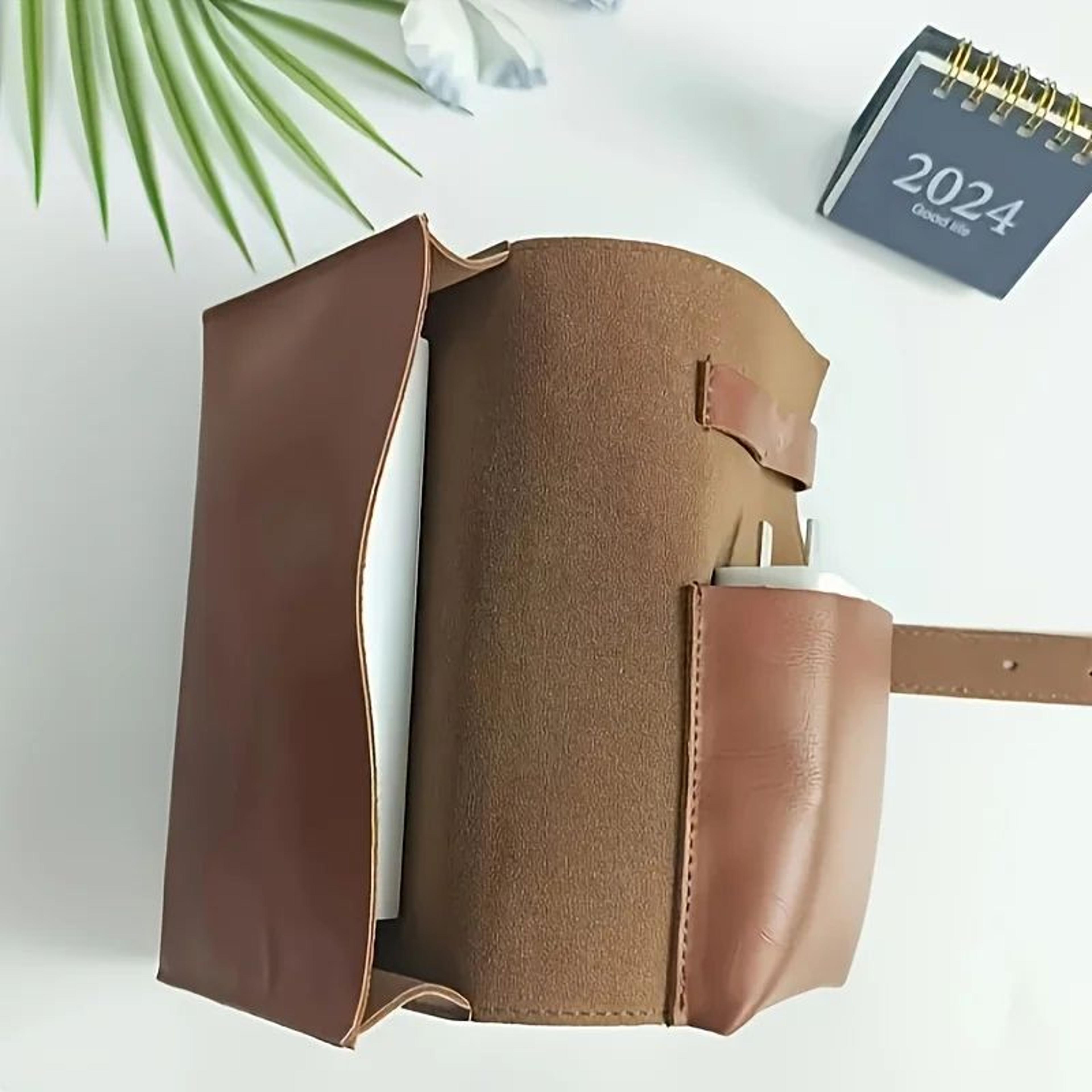 Premium PU Leather Tech Organizer Storage Case  MultiCompartment Cable  Charger Organizer Case For  3
