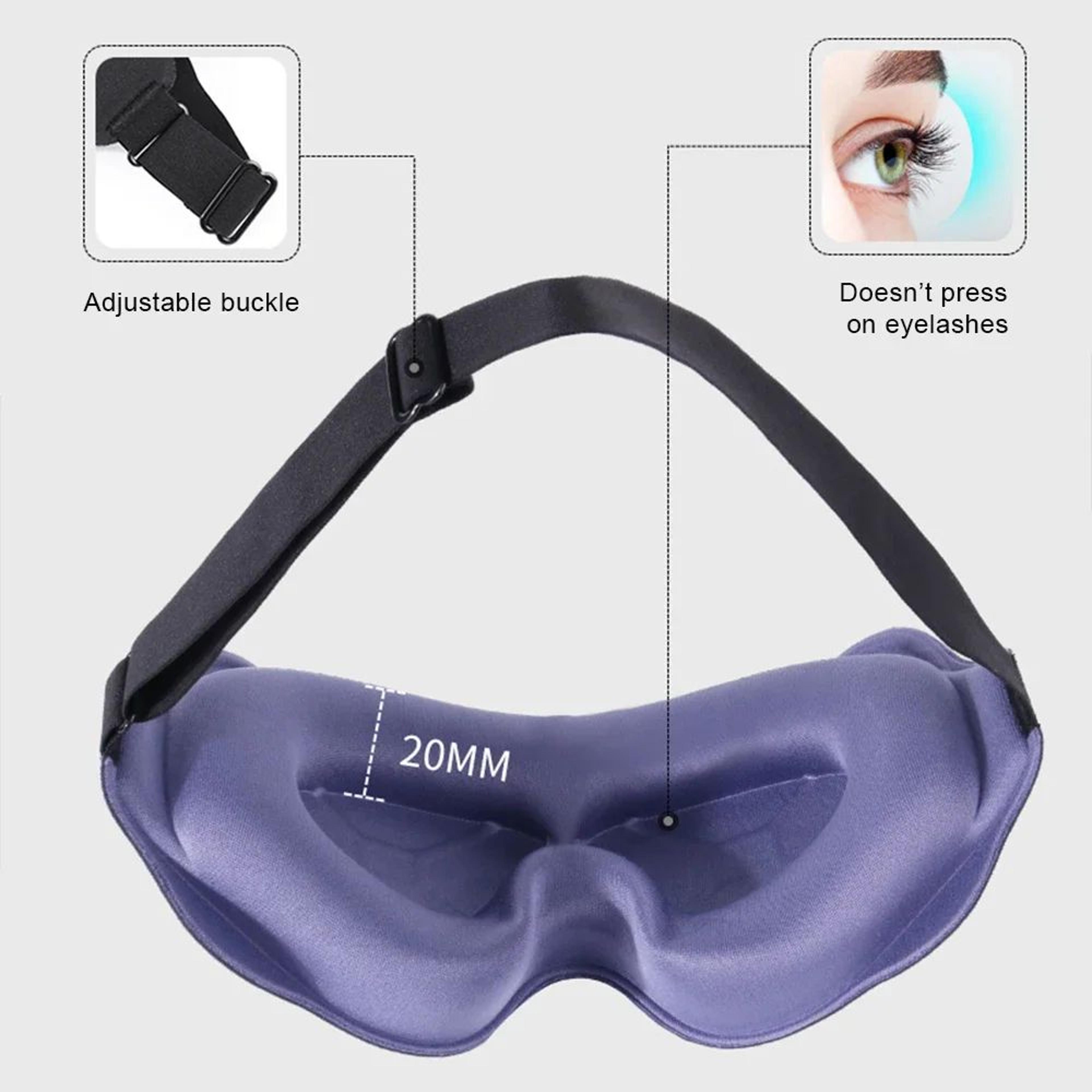 3D Contoured Sleep Mask For Total Darkness  Light Blocking Eye Mask For Deeper More Restful Sleep 0
