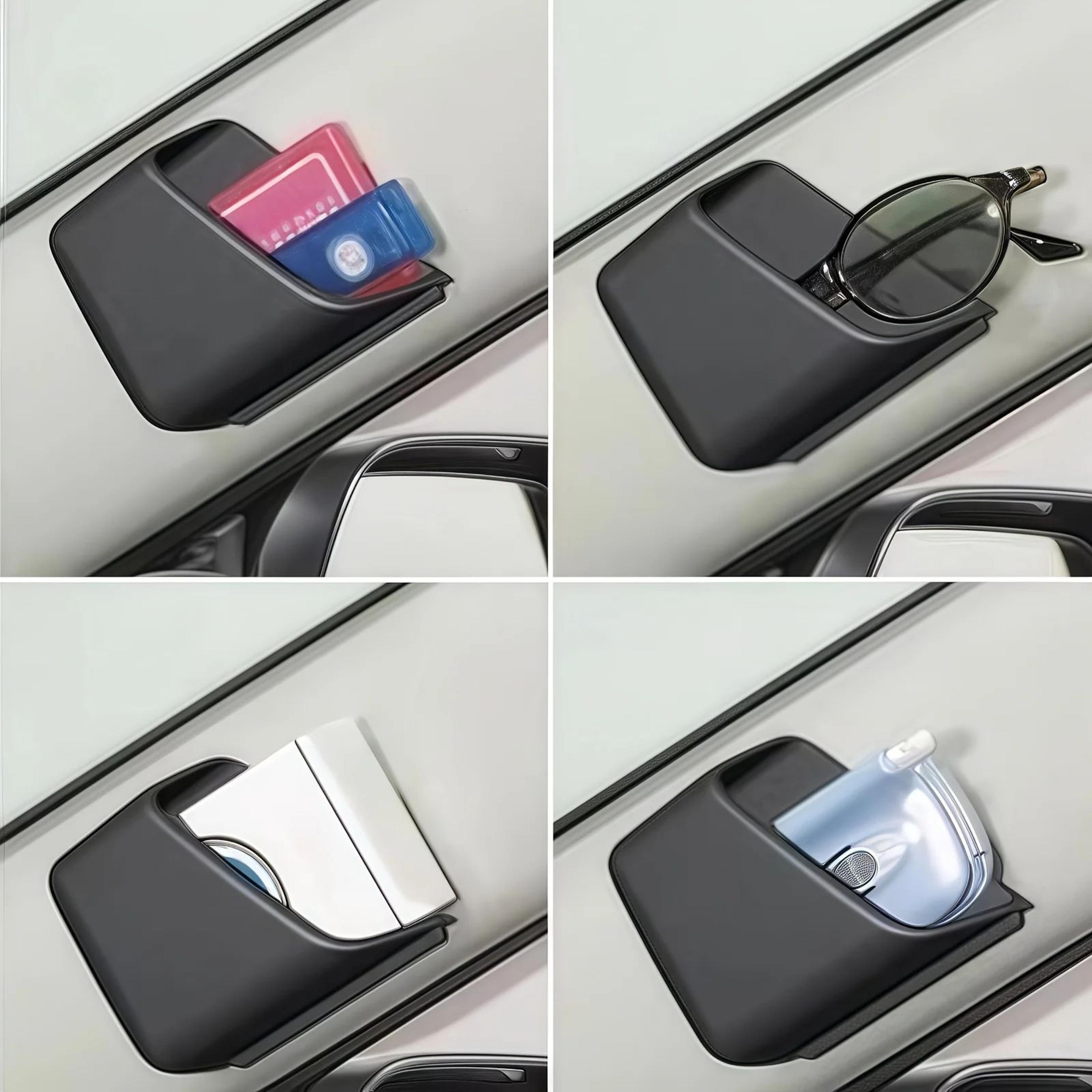 DualCompartment Car Seat Organizer For Phone And Glasses  AntiSlip Gap Storage 0