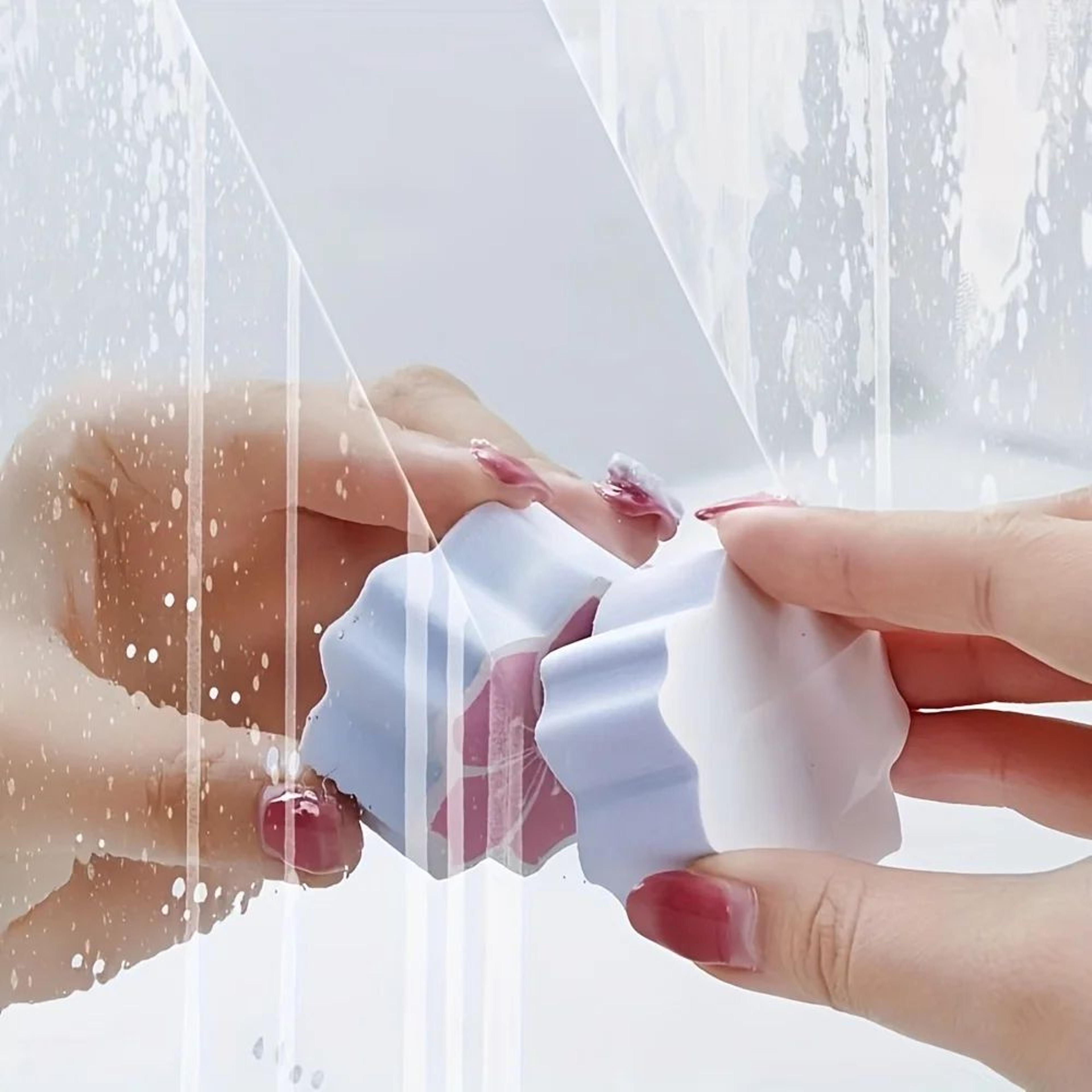 PVA Foam Mirror Wiper Sponge  ScaleRemoving Bathroom  Kitchen Cleaner 2pcs 4