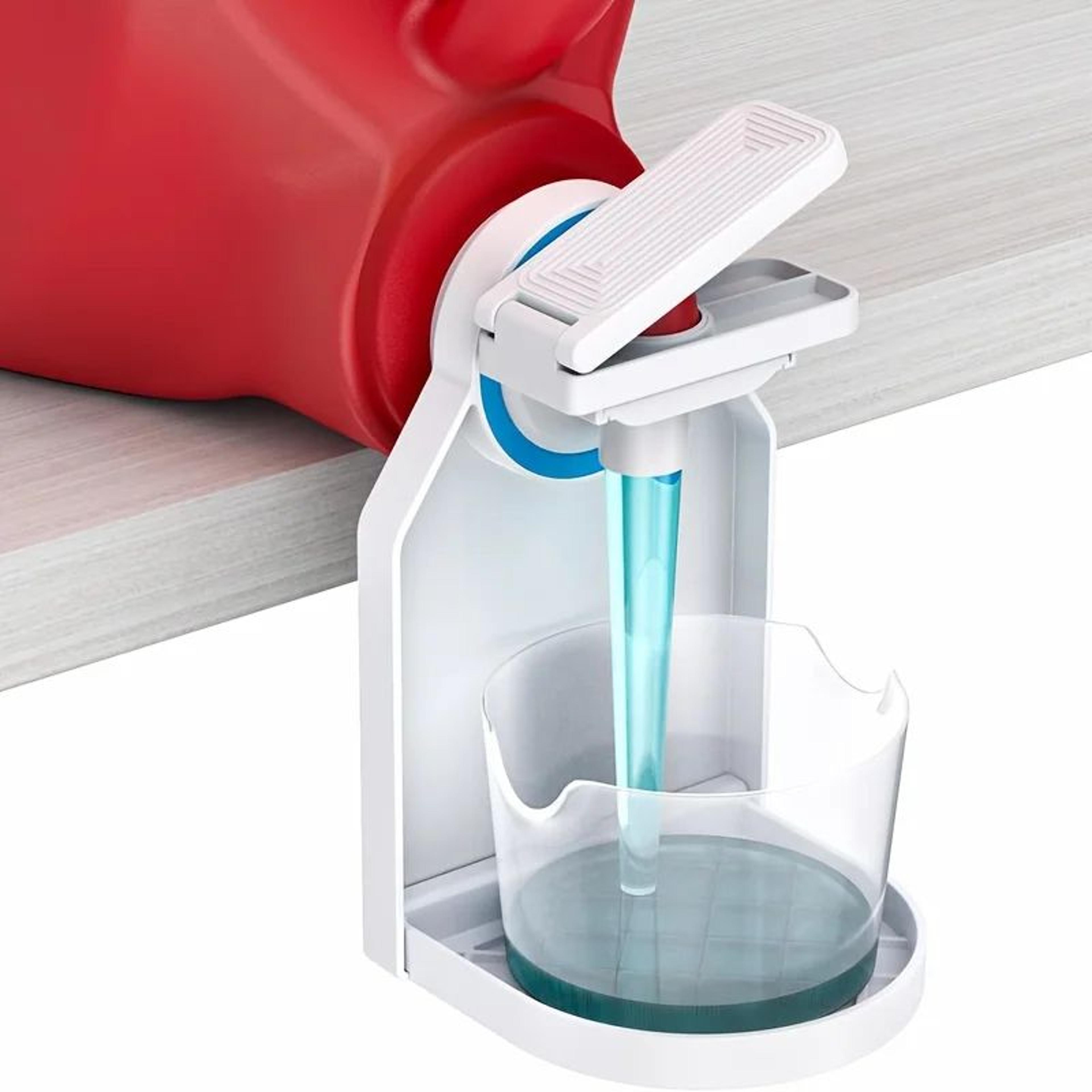 SpillFree Laundry Detergent Dispenser Cup  PushPause Nozzle SpaceSaving Holder 1