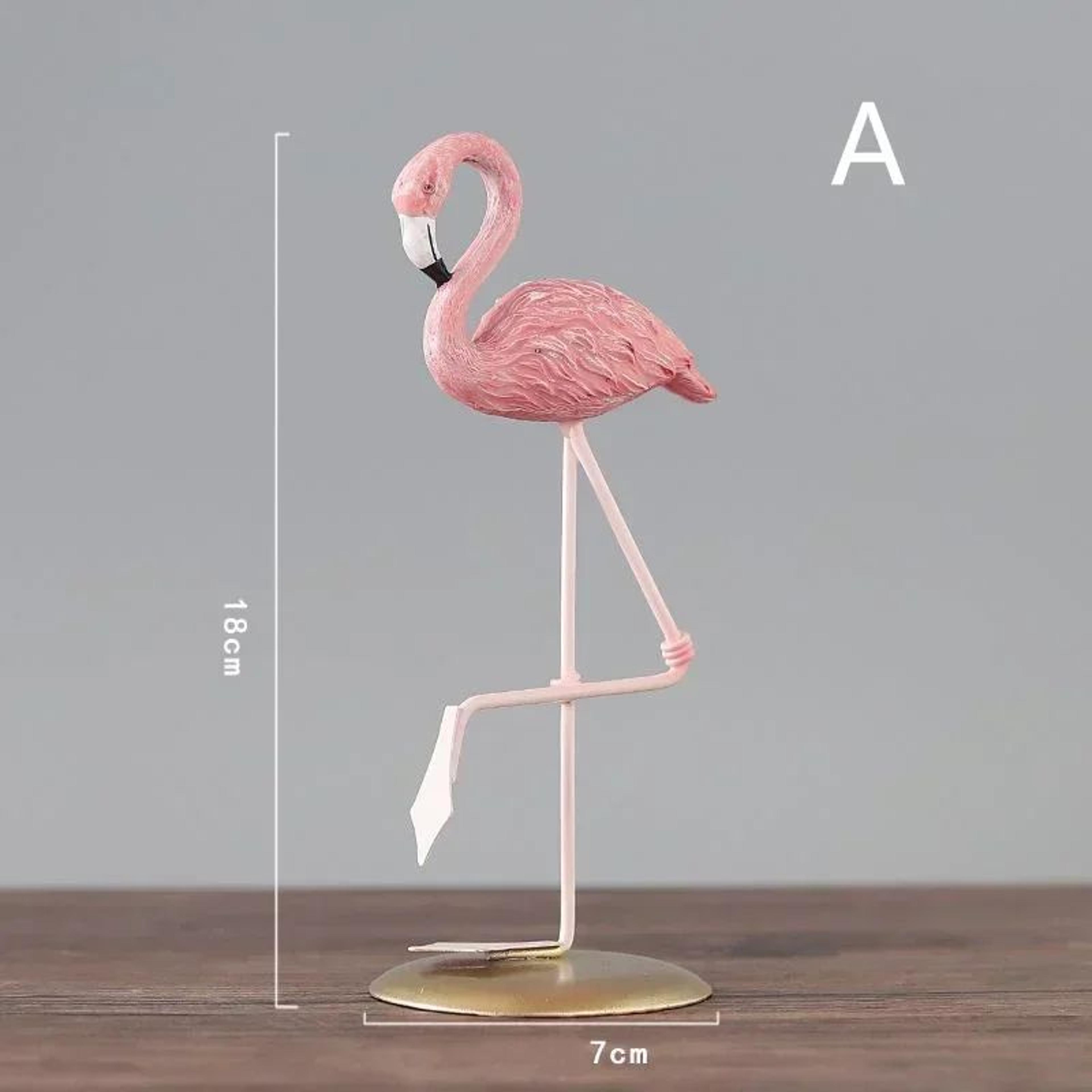Mini Resin Flamingo Figurine  Cute Desk  Home Decor Ornament 5