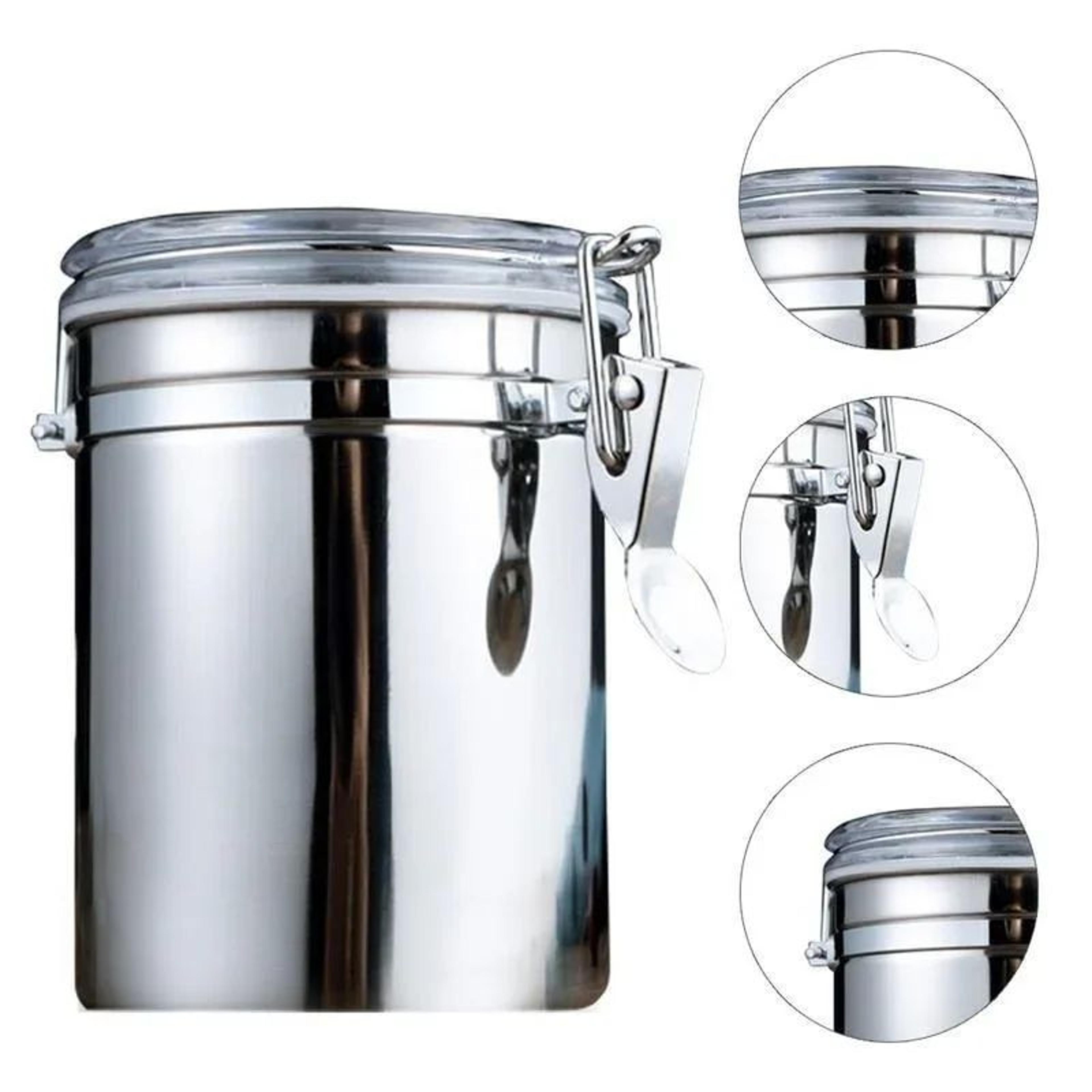 Stainless Steel Airtight Food Storage Canister  Coffee Sugar  Dry Goods Container 9