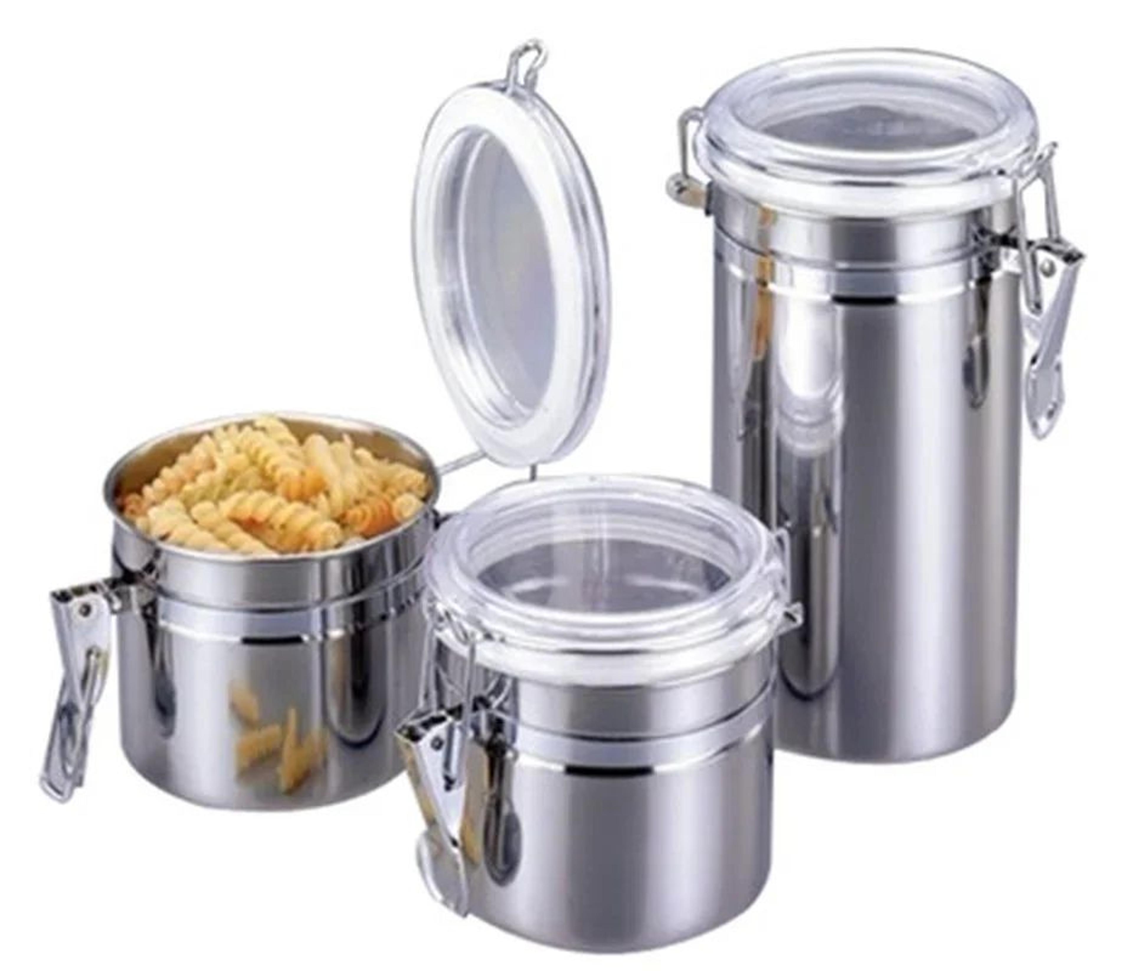 Stainless Steel Airtight Food Storage Canister  Coffee Sugar  Dry Goods Container 5