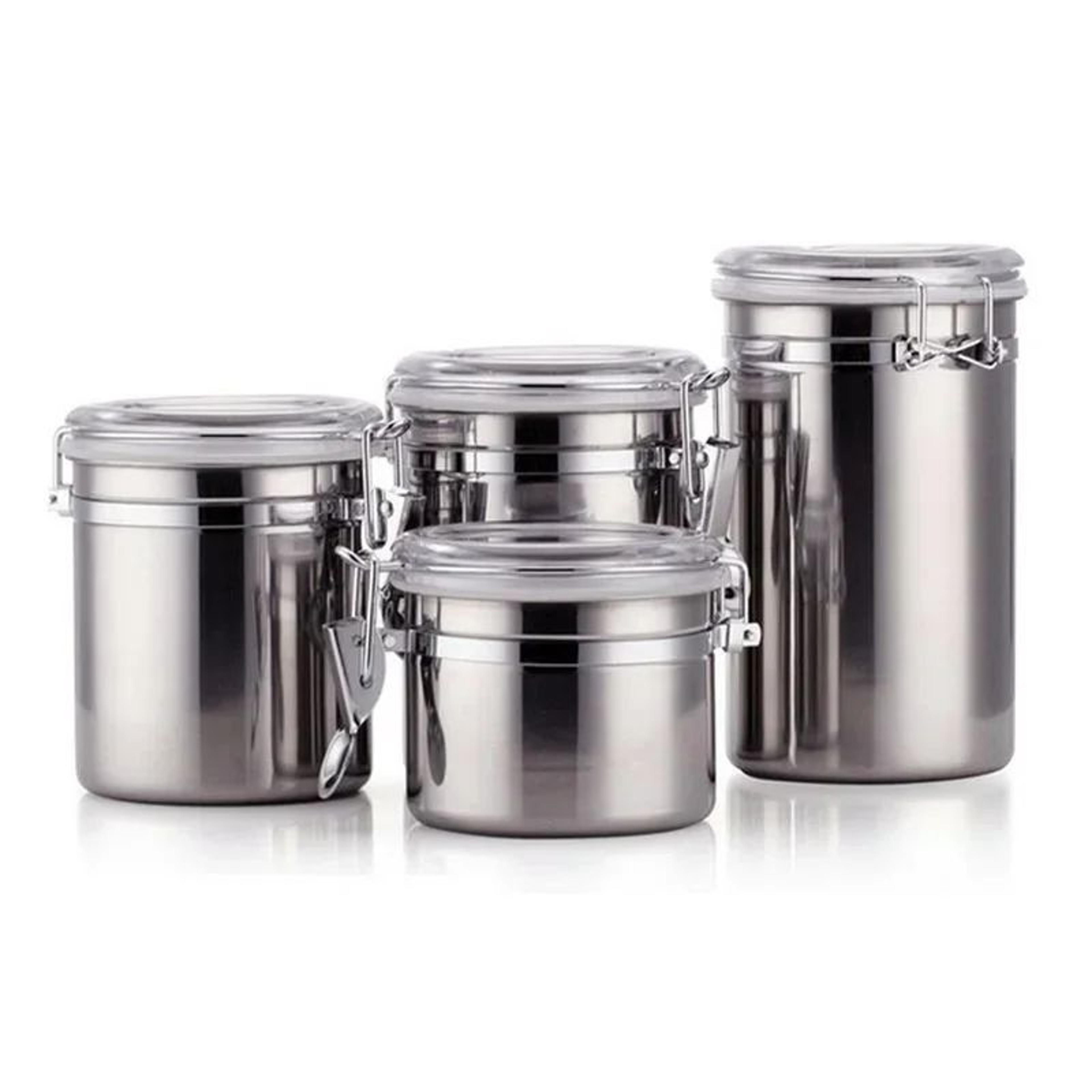 Stainless Steel Airtight Food Storage Canister  Coffee Sugar  Dry Goods Container 6
