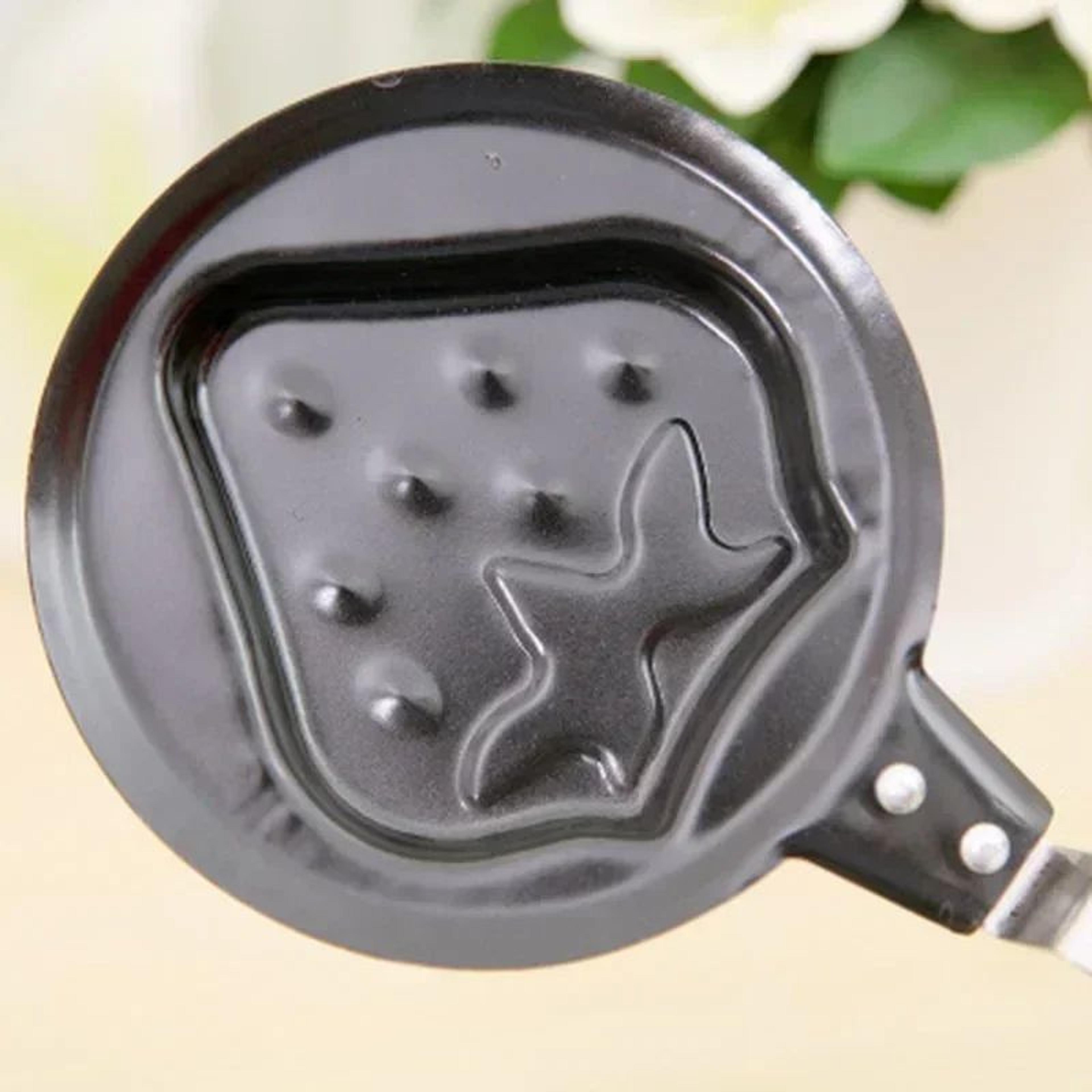 Mini HeartShaped Egg Fry Pan  Cast Iron Omelette  Pancake Breakfast Pan 5