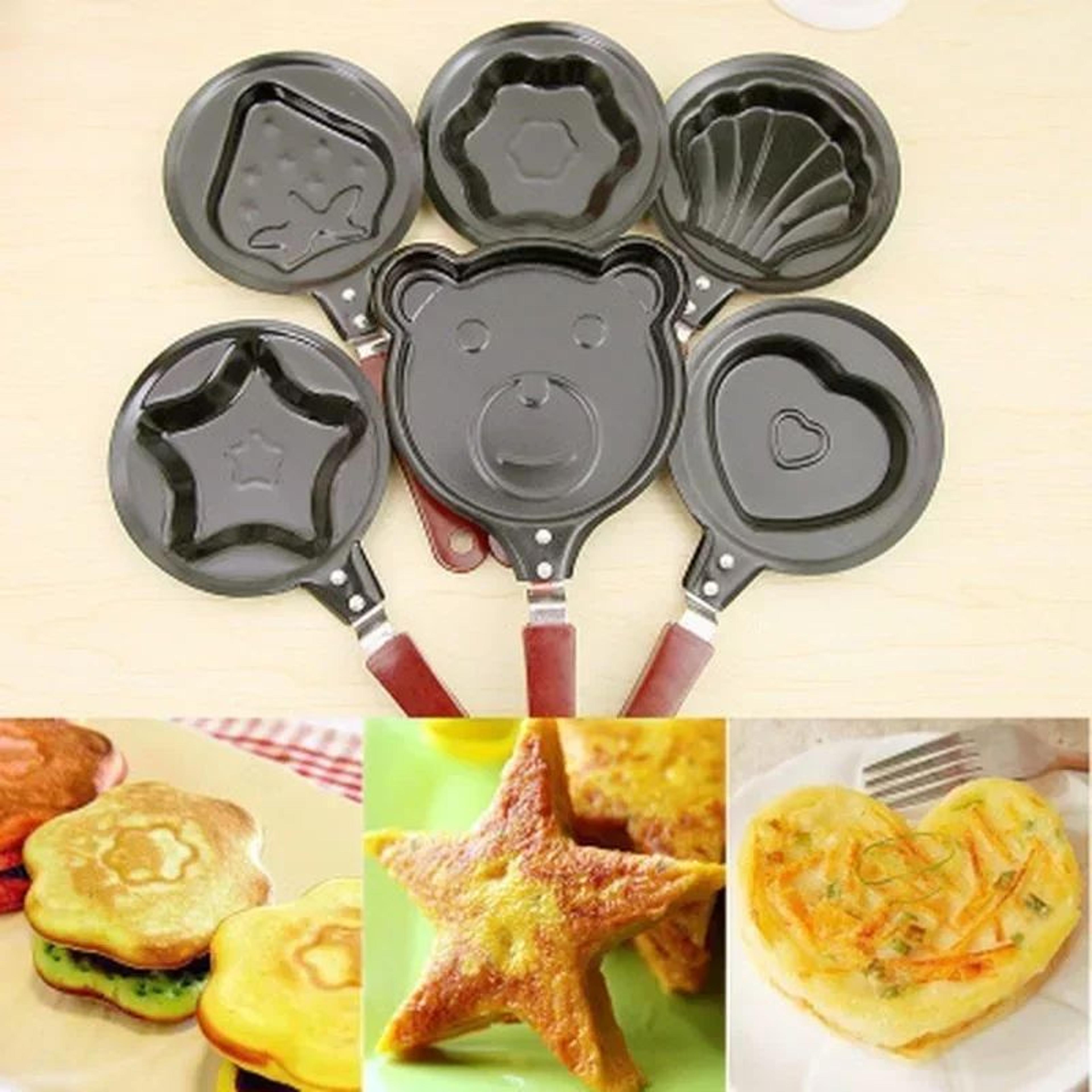 Mini HeartShaped Egg Fry Pan  Cast Iron Omelette  Pancake Breakfast Pan 9