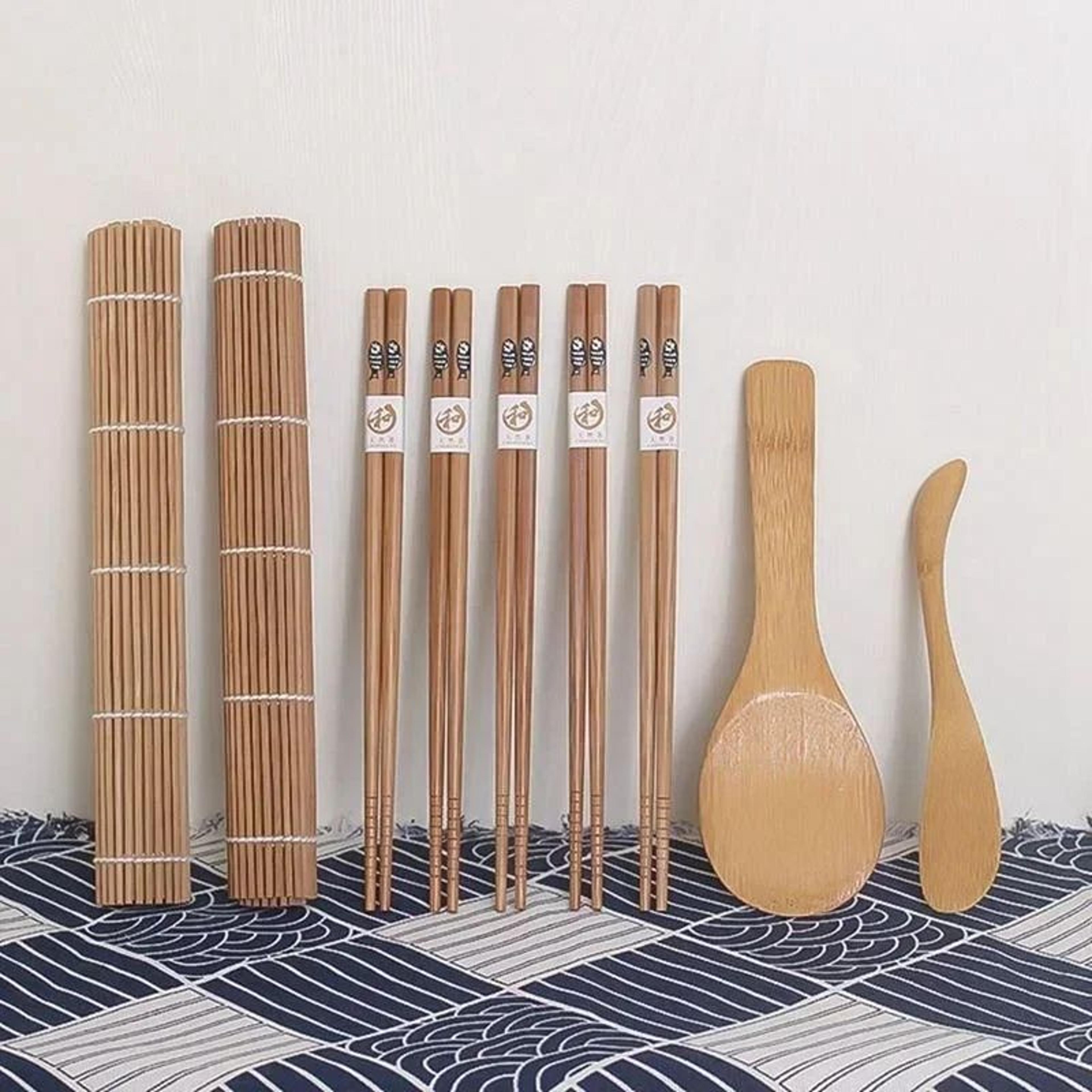 DIY Sushi Maker Kit  9Piece Rice Mold Set For Sushi Onigiri  Bento 4