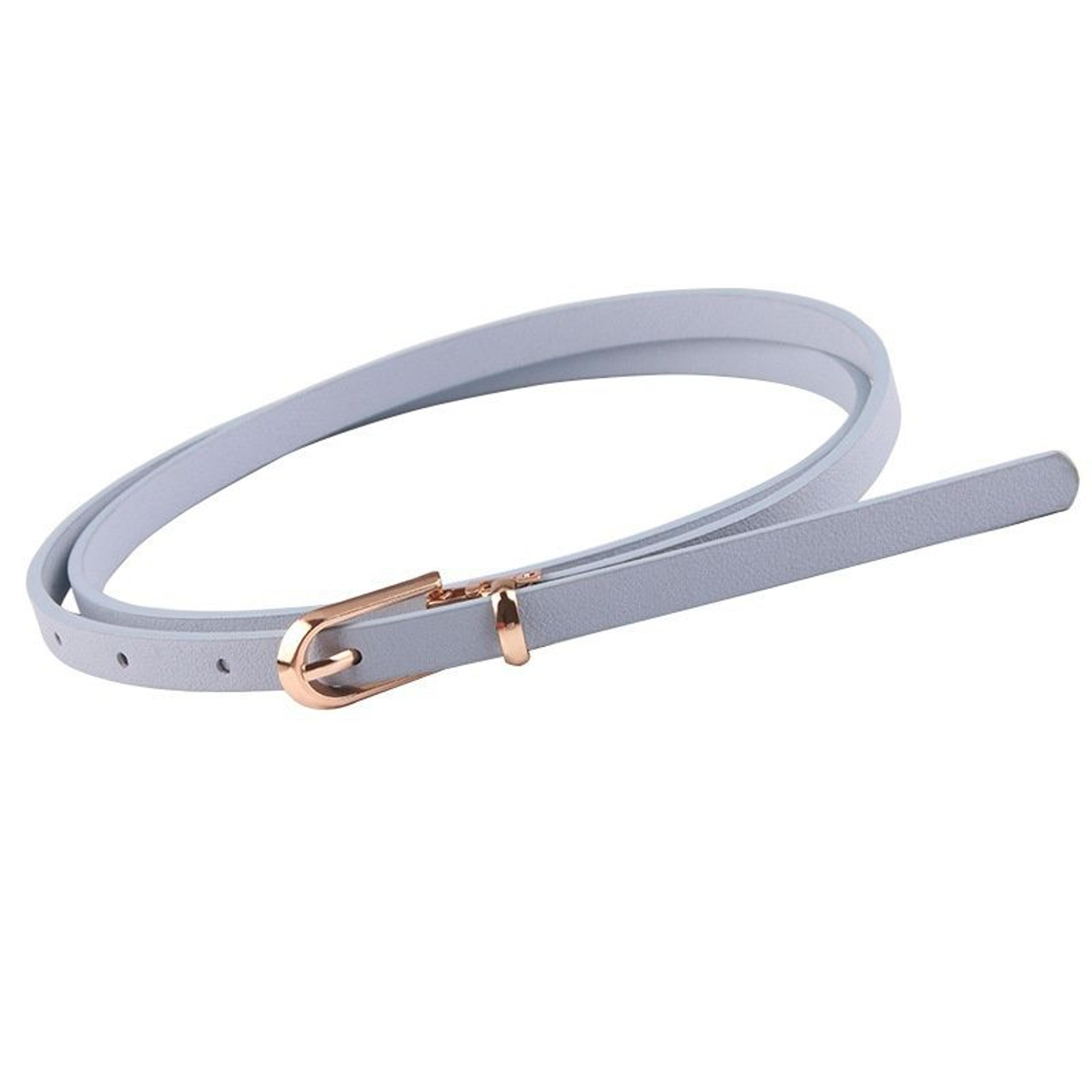Adjustable Thin Waist Belt For Women  Candy Color Faux Leather Fashion Belt 2