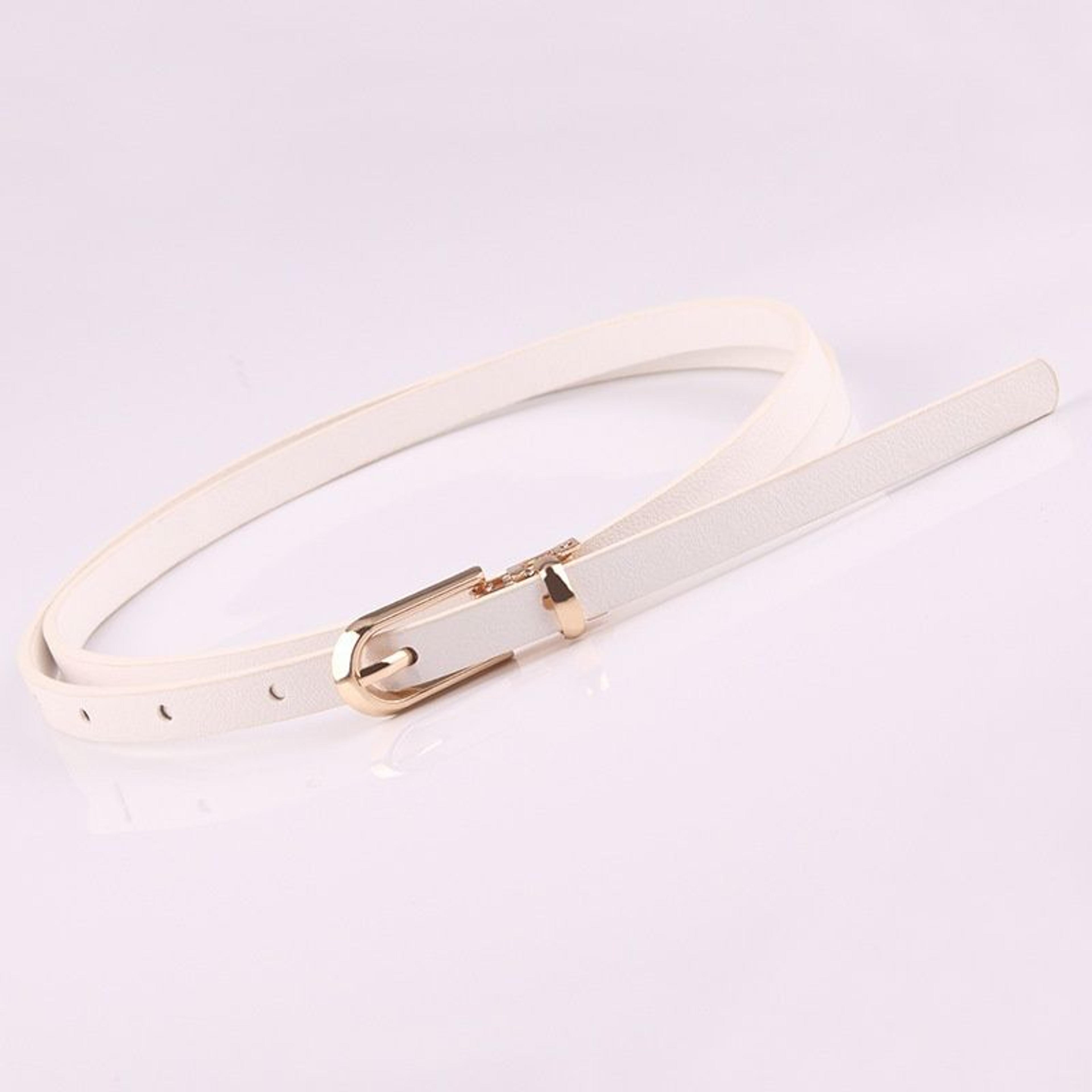 Adjustable Thin Waist Belt For Women  Candy Color Faux Leather Fashion Belt 9