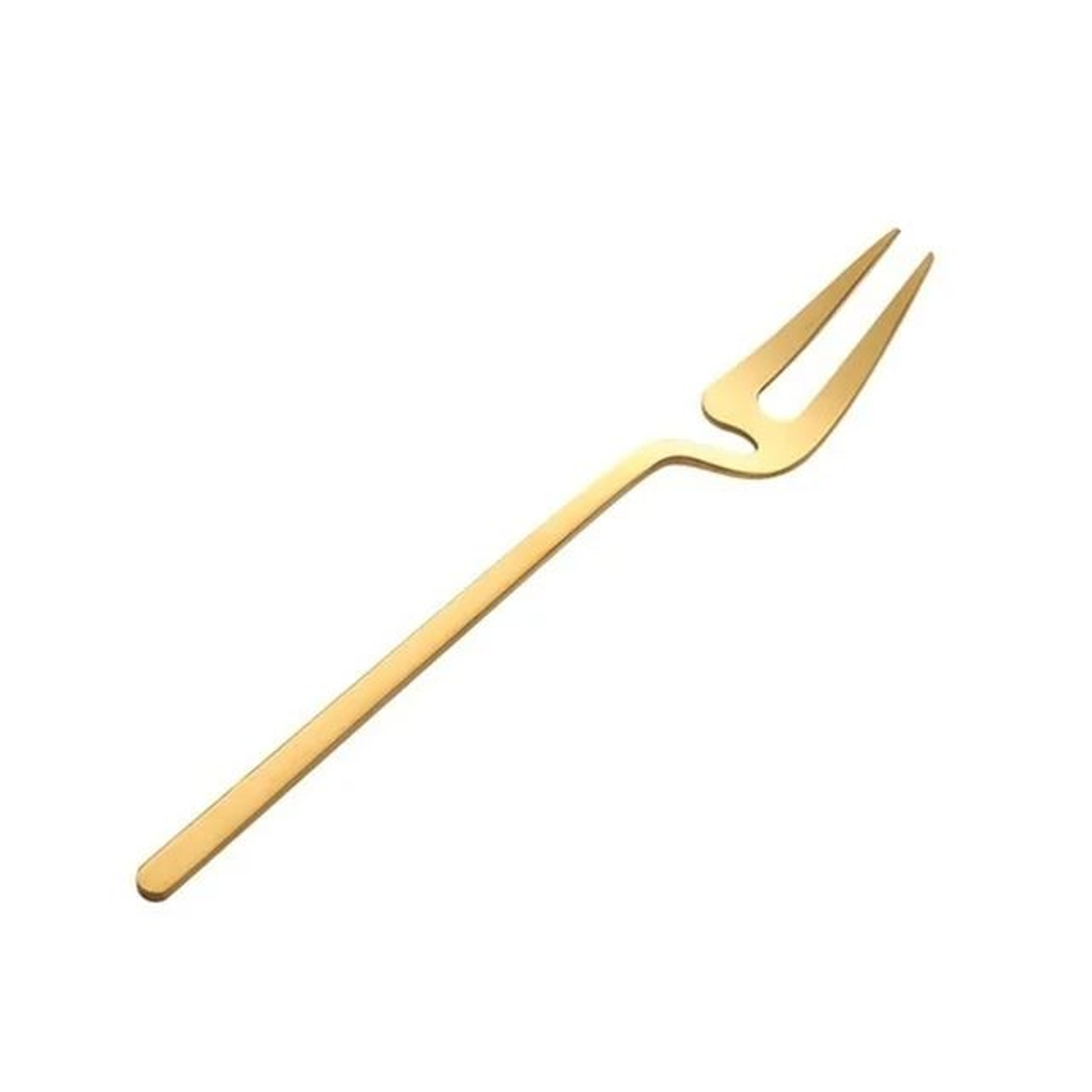 Elegant Stainless Steel Dessert Fork  Fruit Cocktail  Salad Serving Fork 6