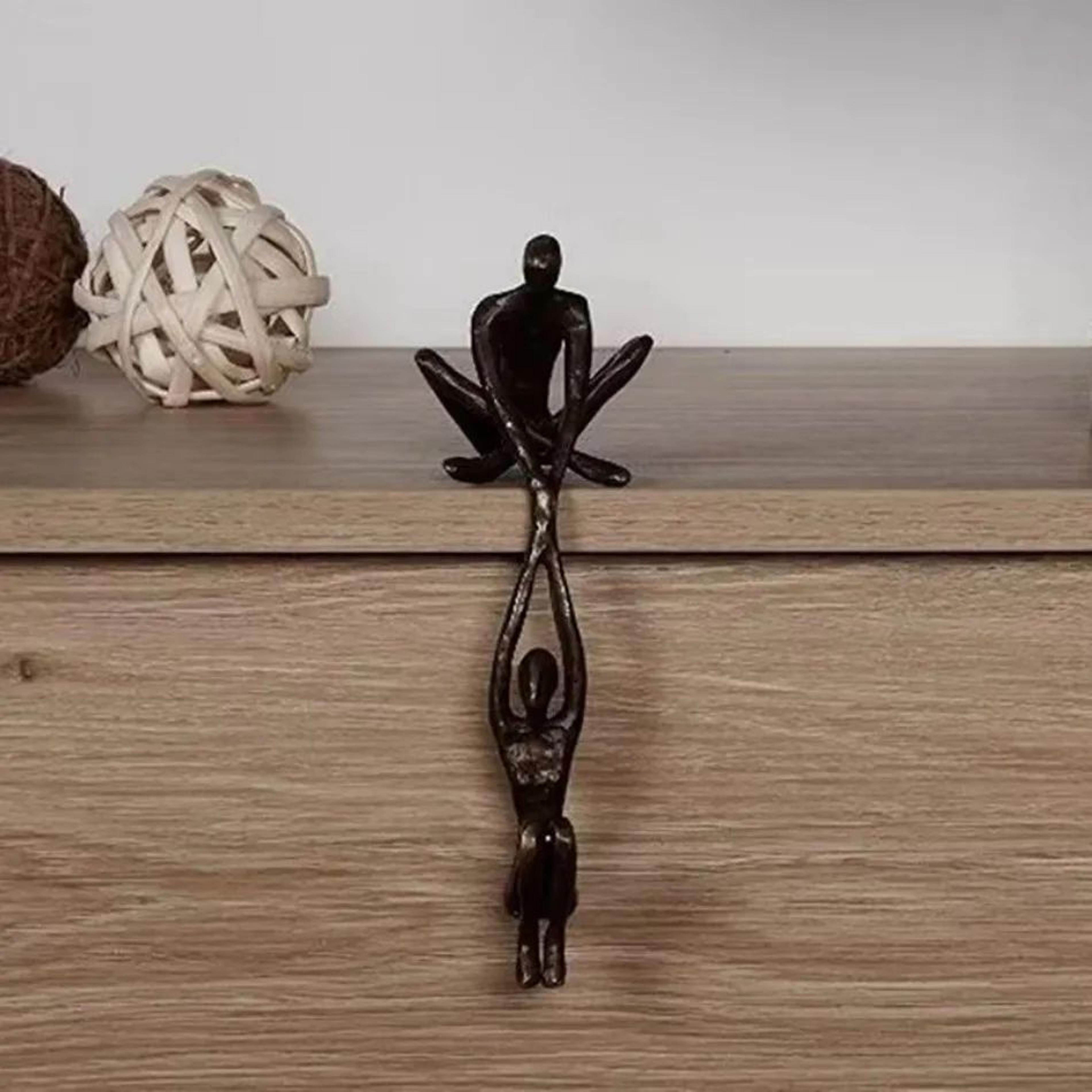 Elegant Modern Dance Bronze Resin Sculpture Home Decor Figurine 3