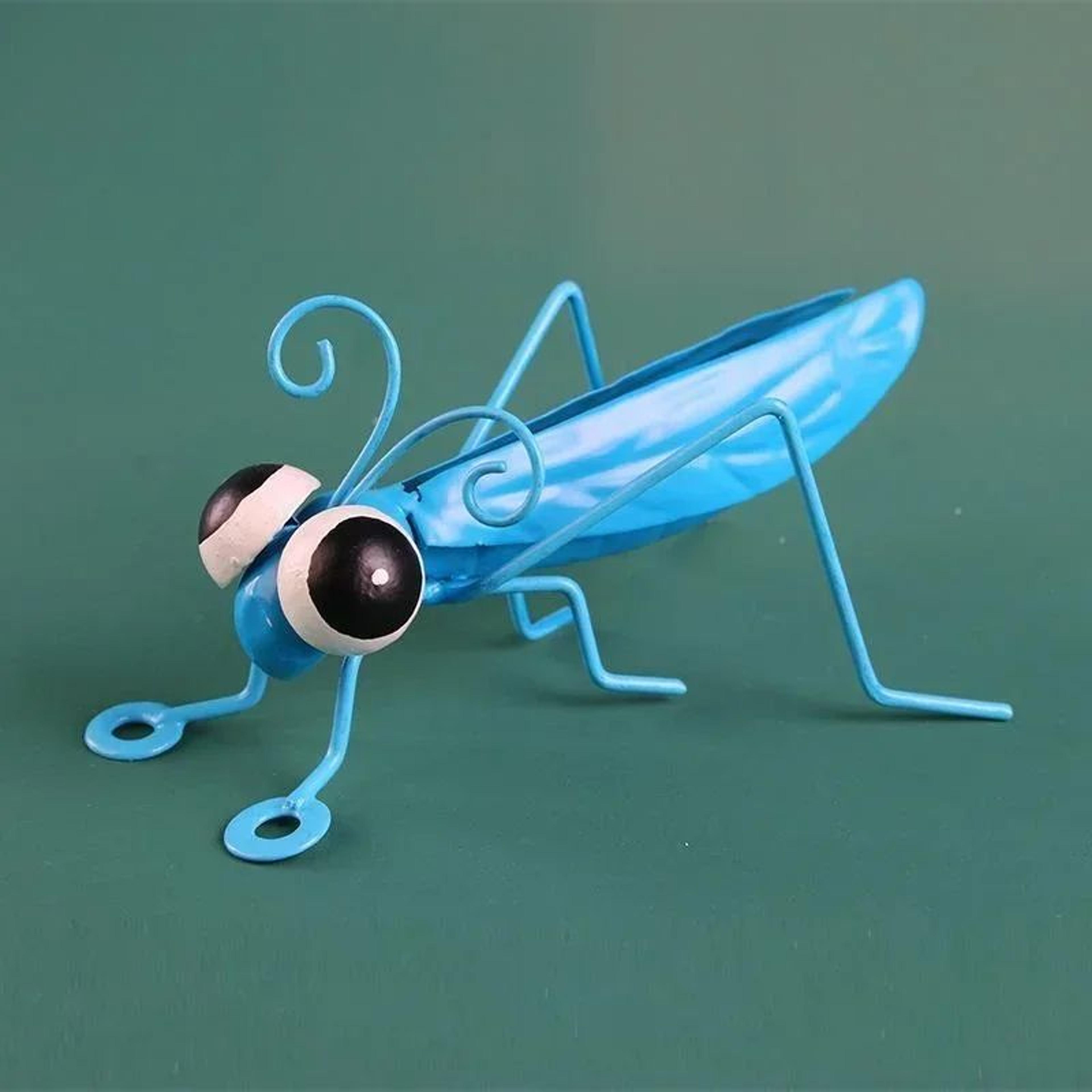 Cute Metal Grasshopper Garden Decor Outdoor Wall And Tree Art Accent 6
