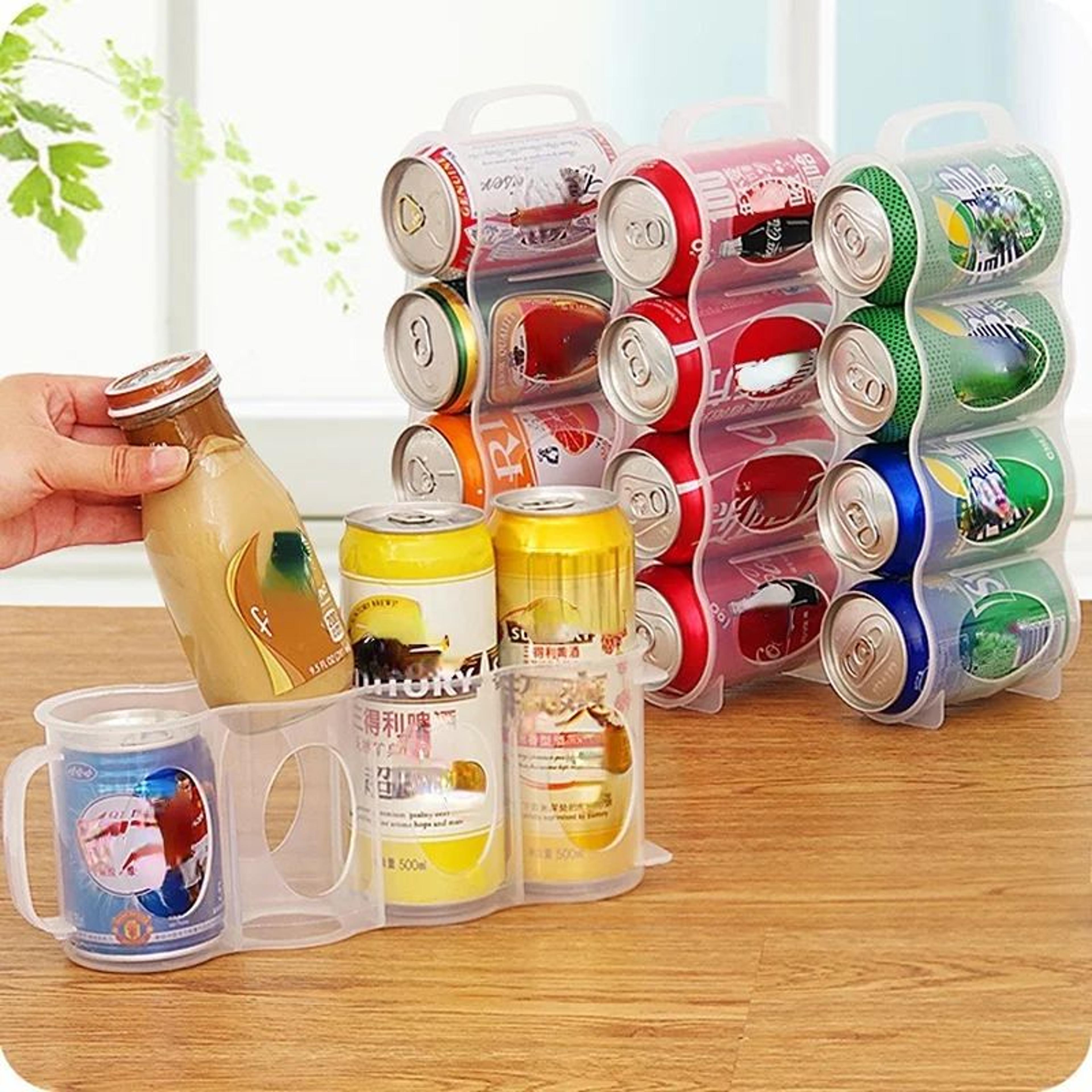 Stackable Fridge Can Organizer Rack For Soda And Beer Storage 2