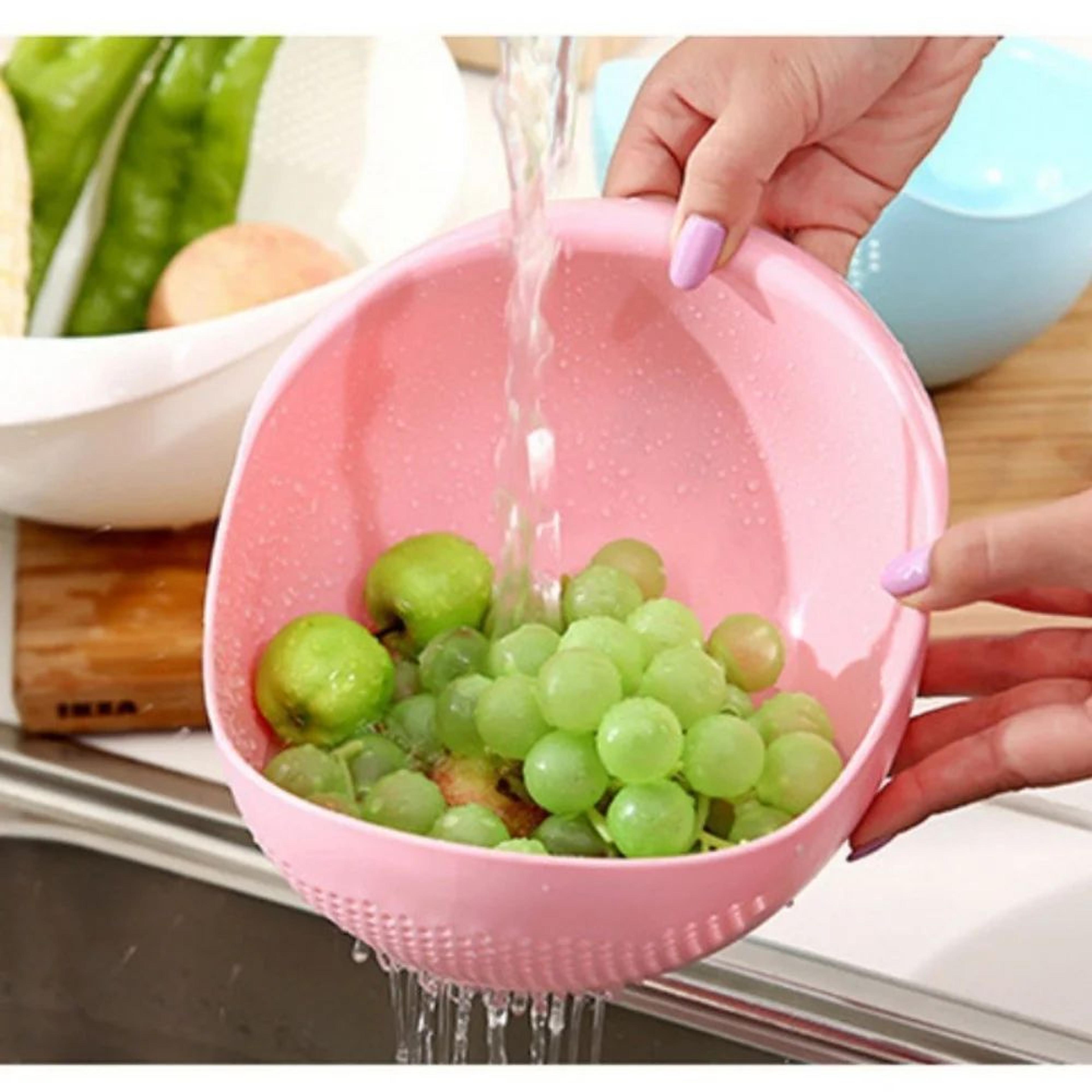 MultiPurpose Rice Sieve Colander For Washing And Draining Fruits  Vegetables 4