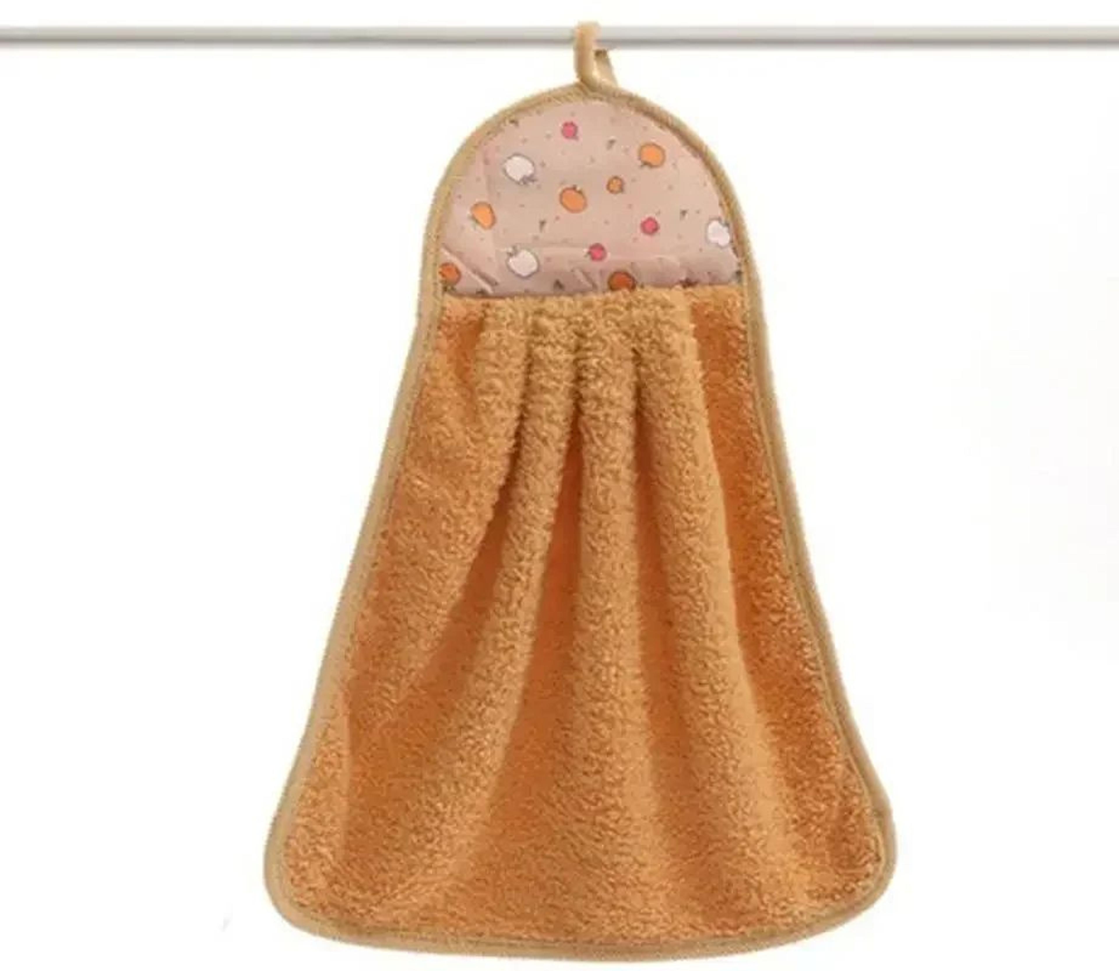 Coral Velvet Soft Hand Towel Absorbent Hanging Kitchen And Bathroom Cloth 3