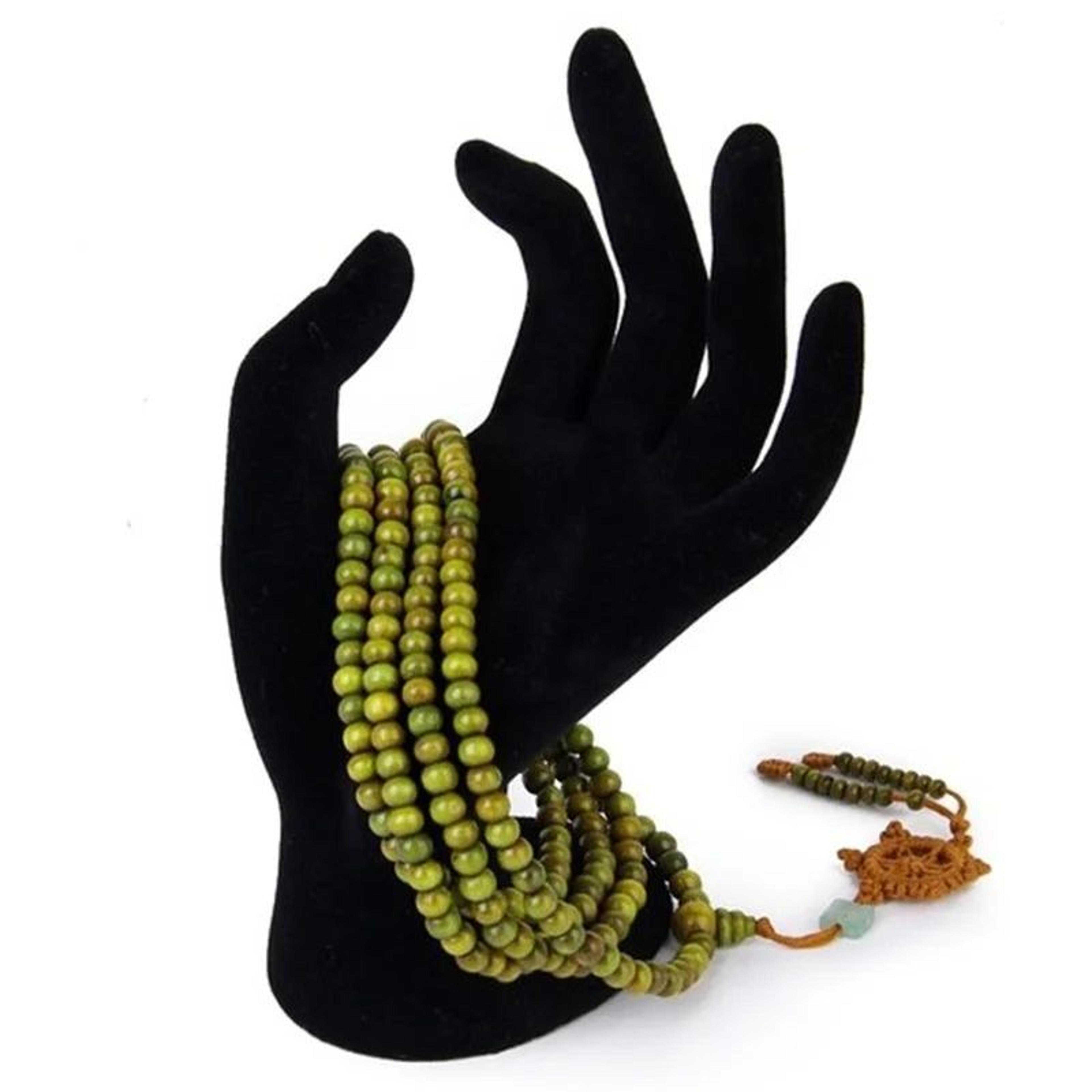 Tibetan Sandalwood 216 Bead Mala Bracelet Necklace For Meditation 7