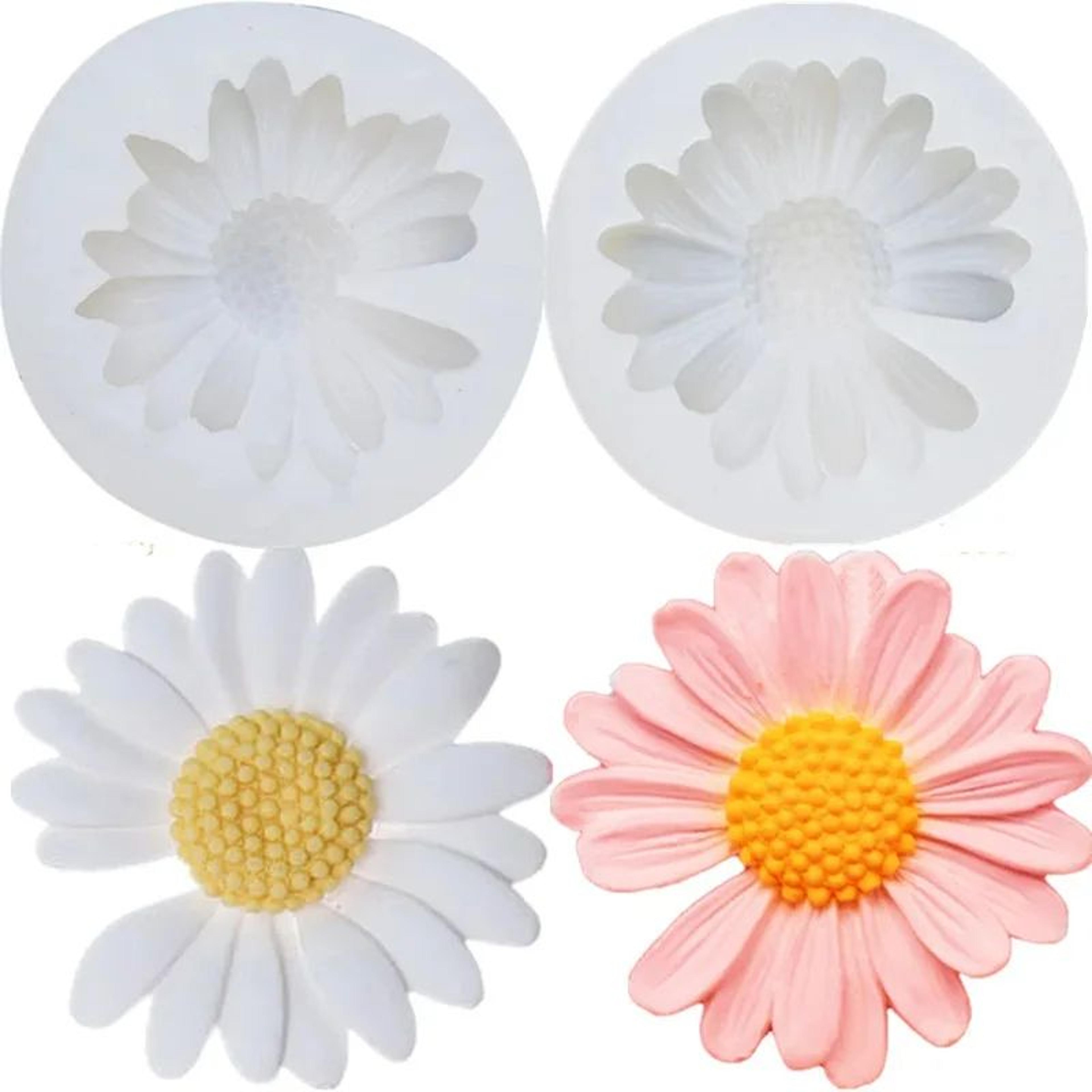 Artisan Daisy  Chamomile Silicone Craft Mold  Floral DIY Soap  Candle Making Mold Set 6