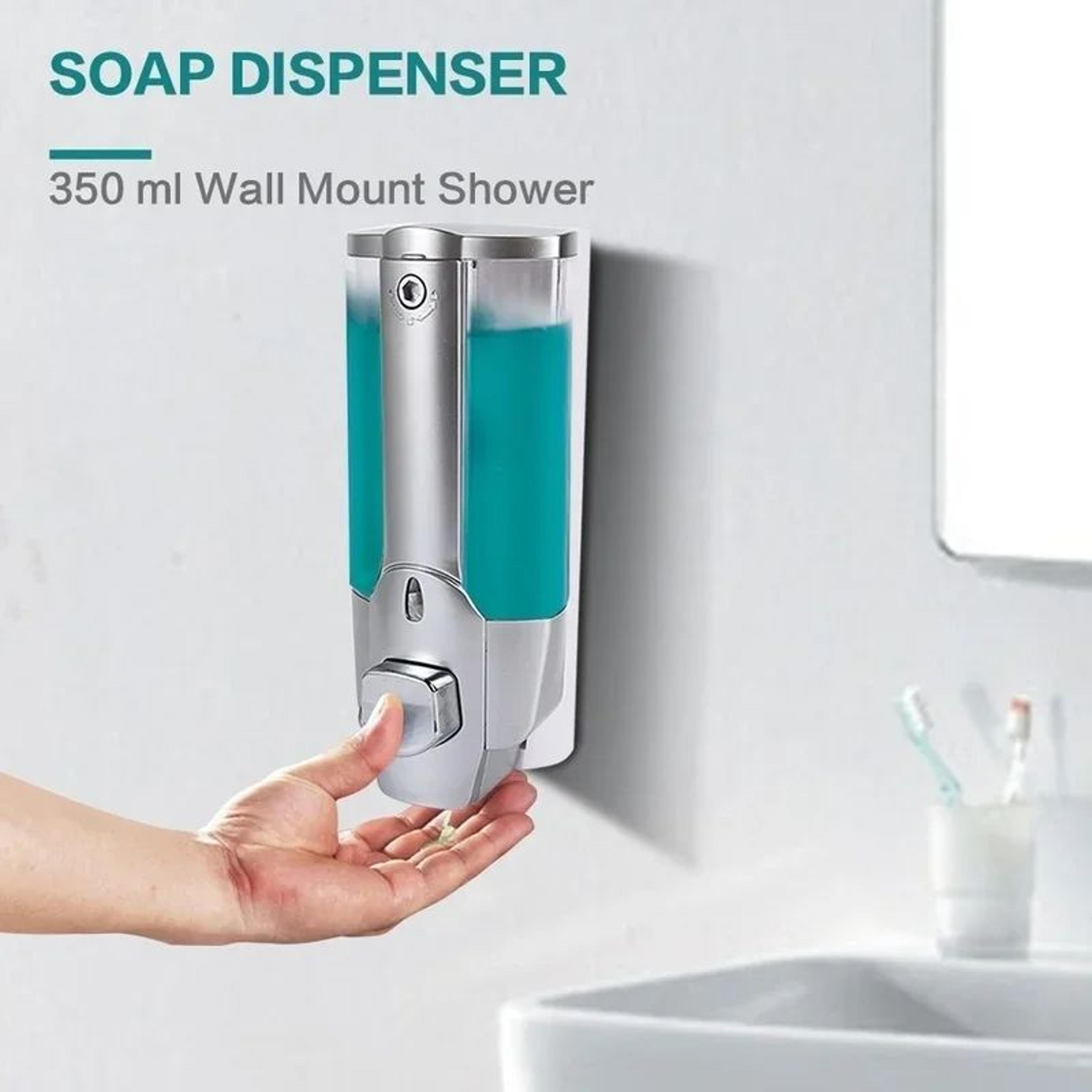 Sleek 350ml Wall Mounted Soap Dispenser  Refillable Wall Mounted Soap Dispenser For Modern Bathroom 3