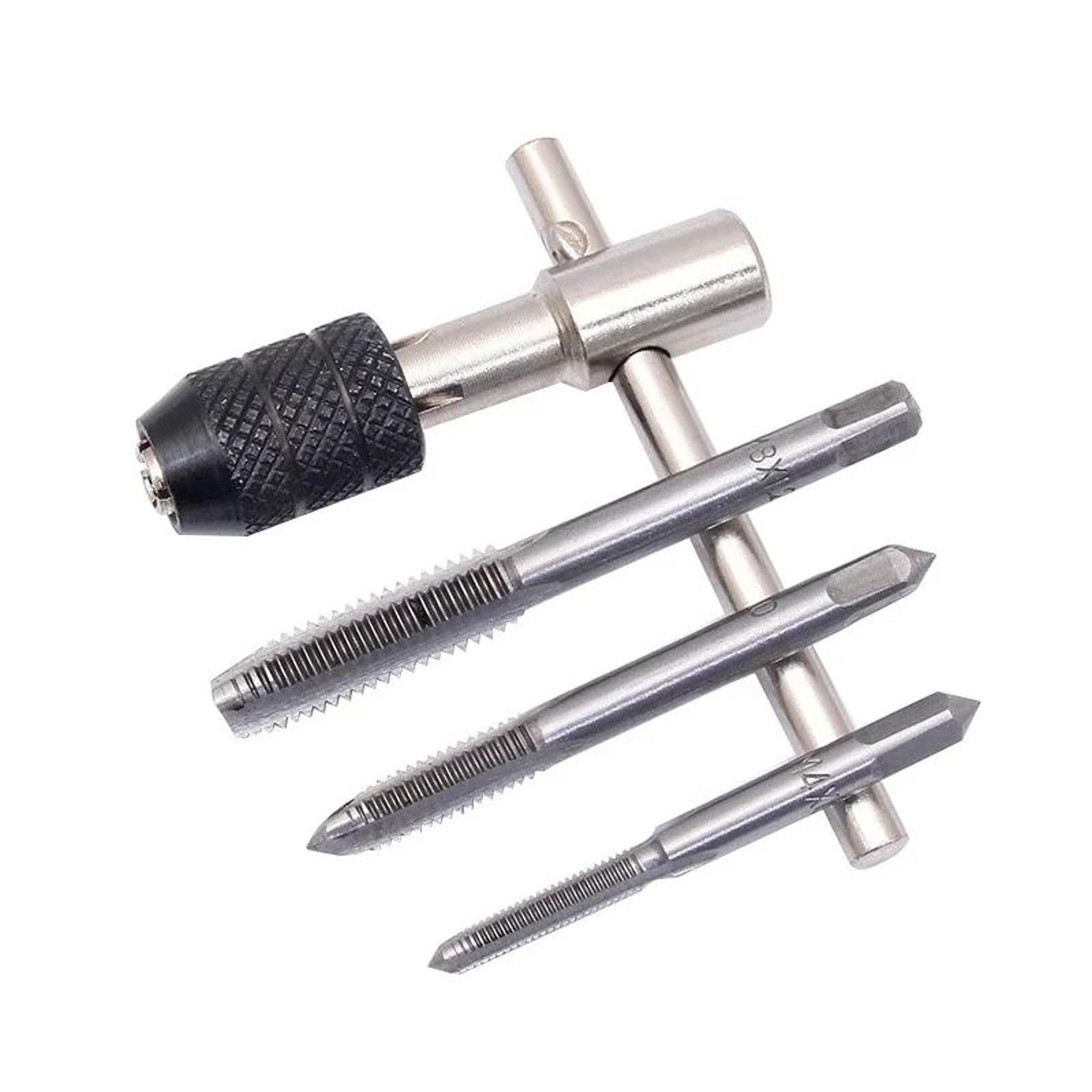 ProGrip 6Piece Metric Tap And Wrench Set  Precision Tap And Die Set M3M8 6