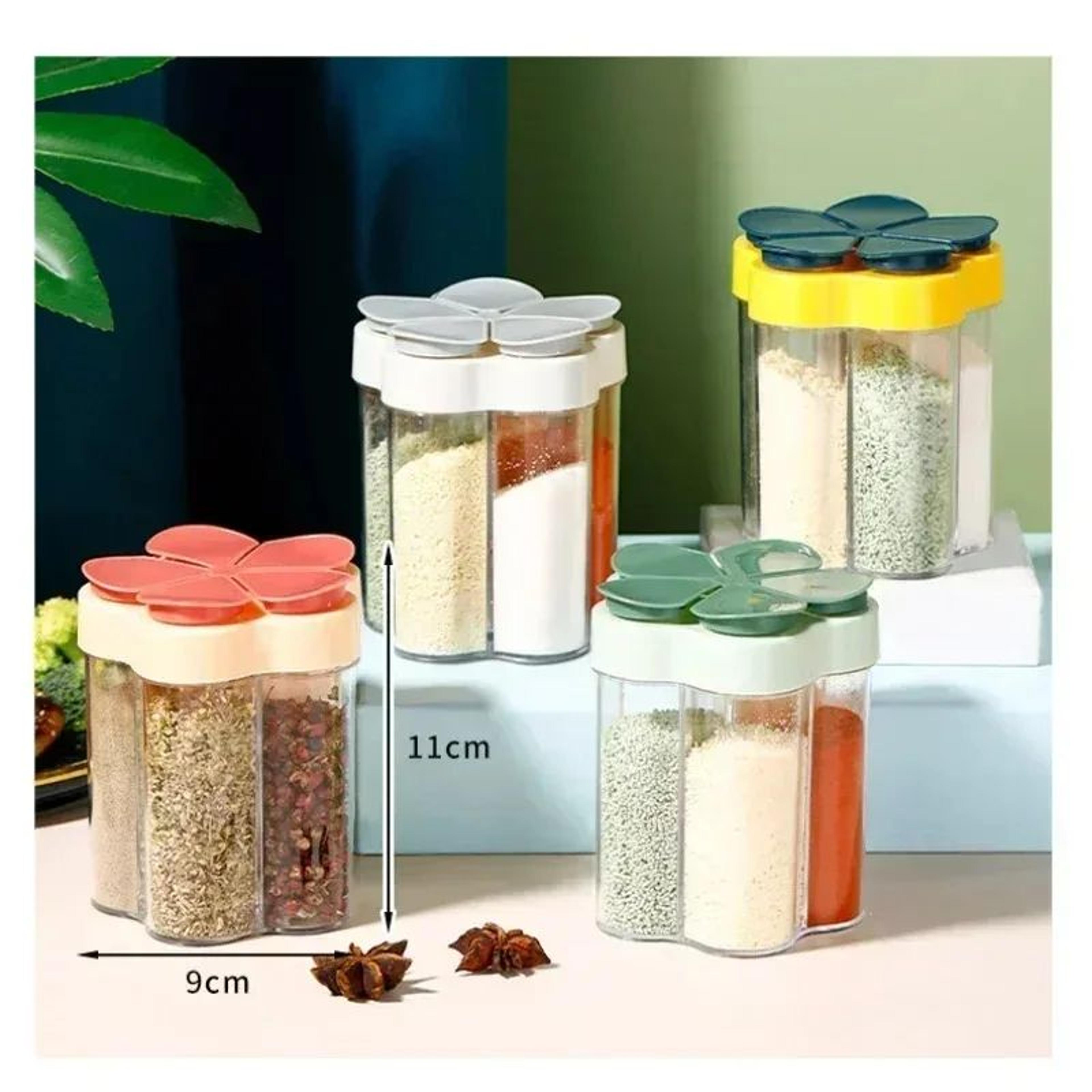 Compact Travel Spice Container  Portable Seasoning Jar For Kitchen  Camping 5