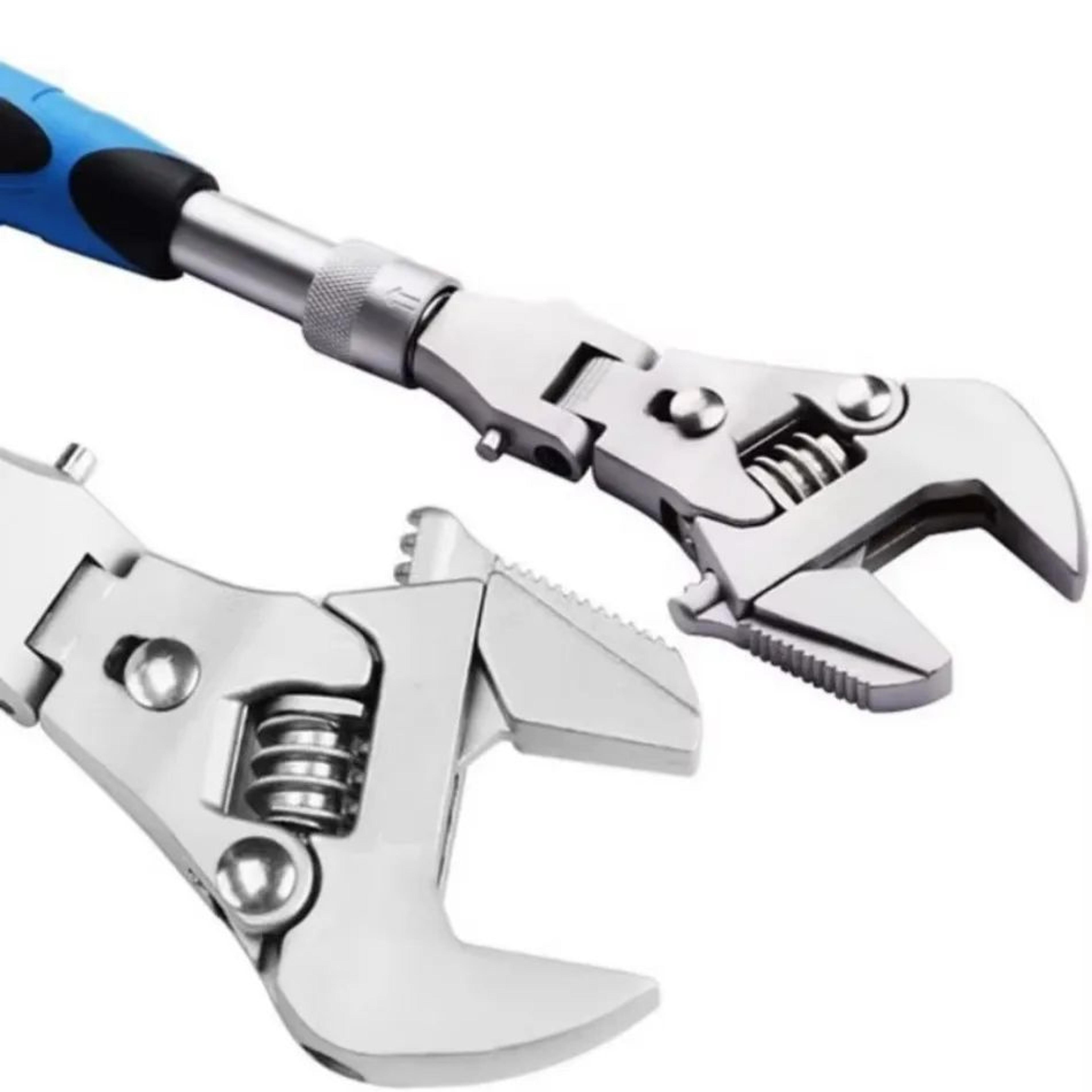 FlexPro 10Inch Telescopic Adjustable Ratchet Wrench  HeavyDuty Adjustable Wrench For Tight Spaces 2