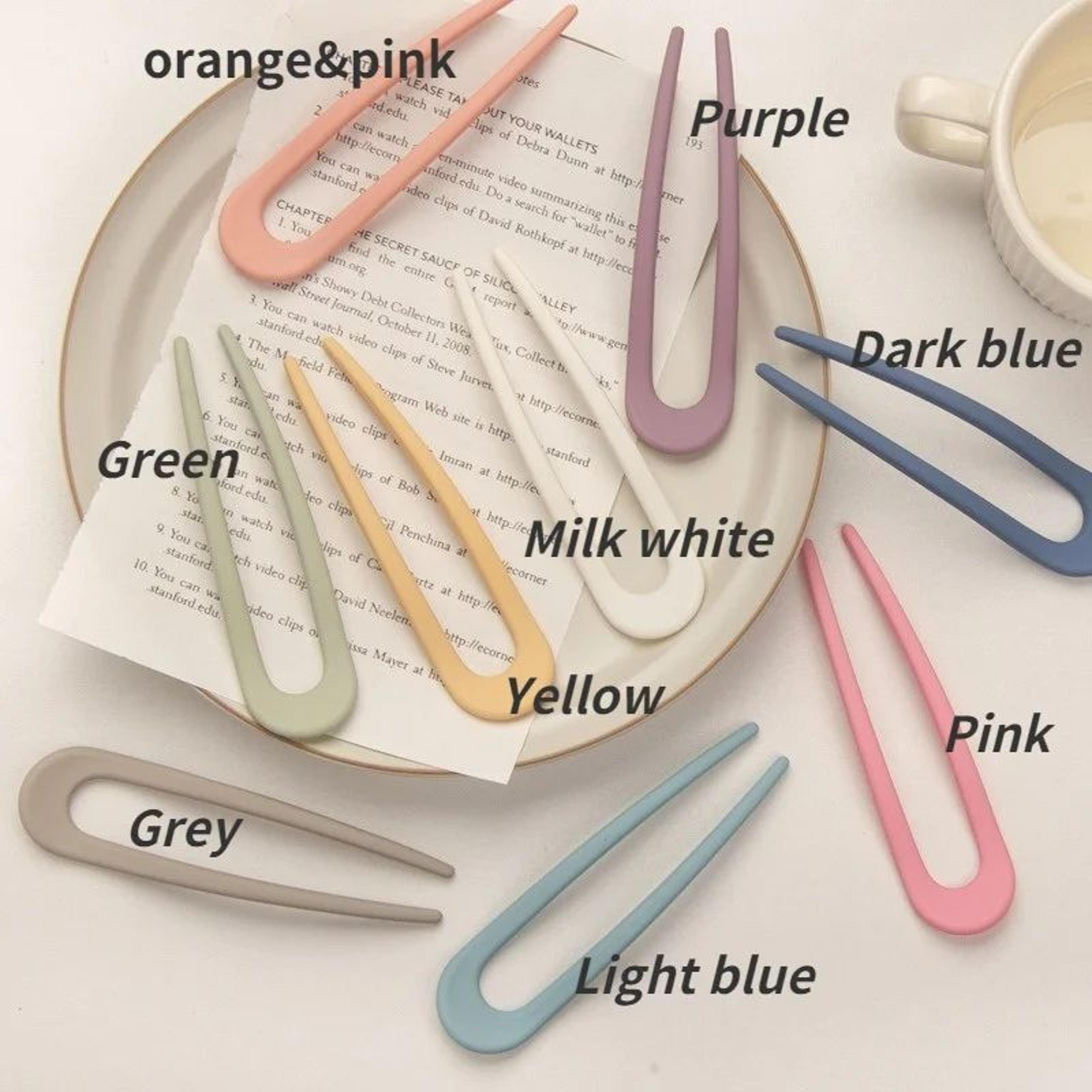Candy Luxe UShaped Hair Stick  Elegant U Shaped Hair Pin In Trendy Candy Colors 0