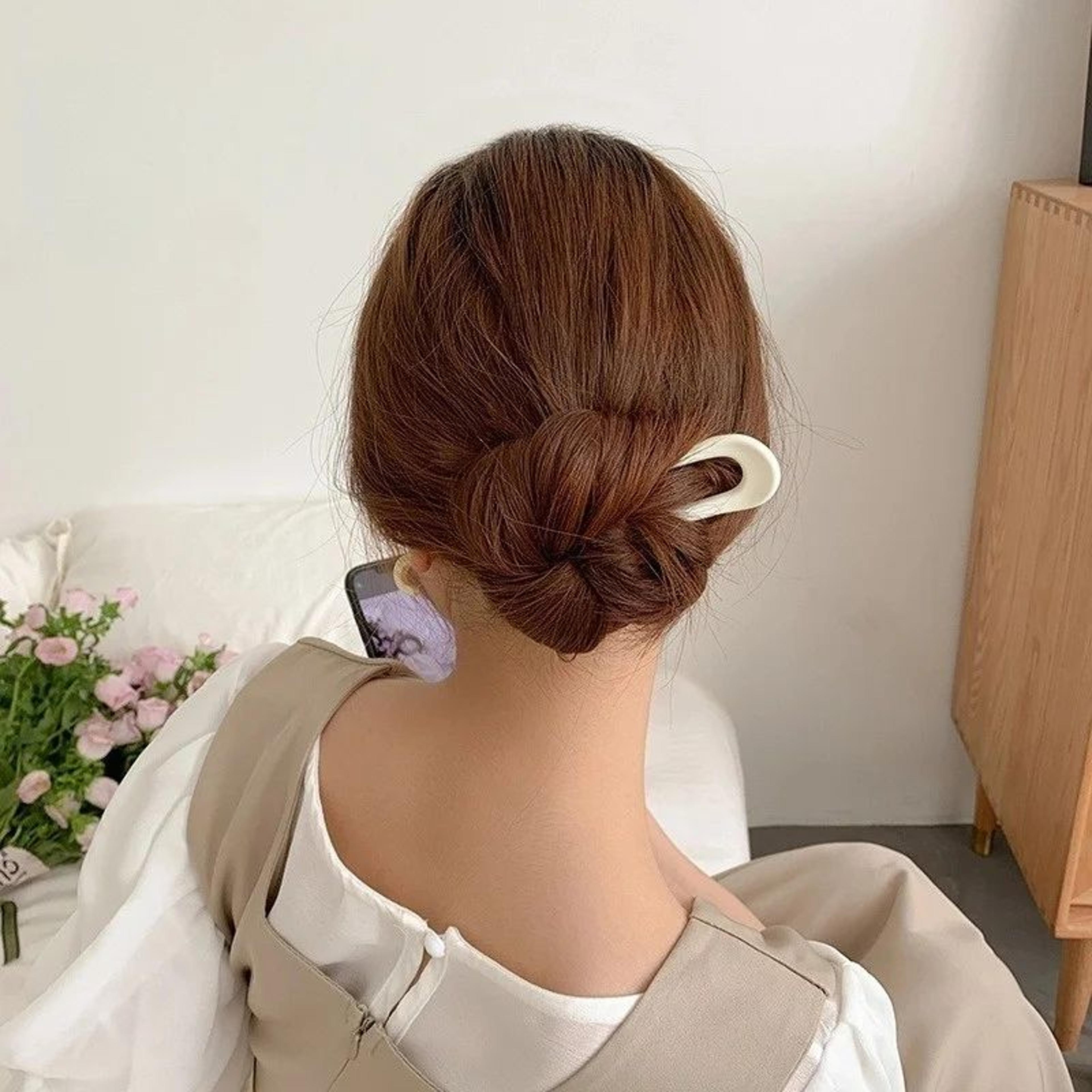 Candy Luxe UShaped Hair Stick  Elegant U Shaped Hair Pin In Trendy Candy Colors 1