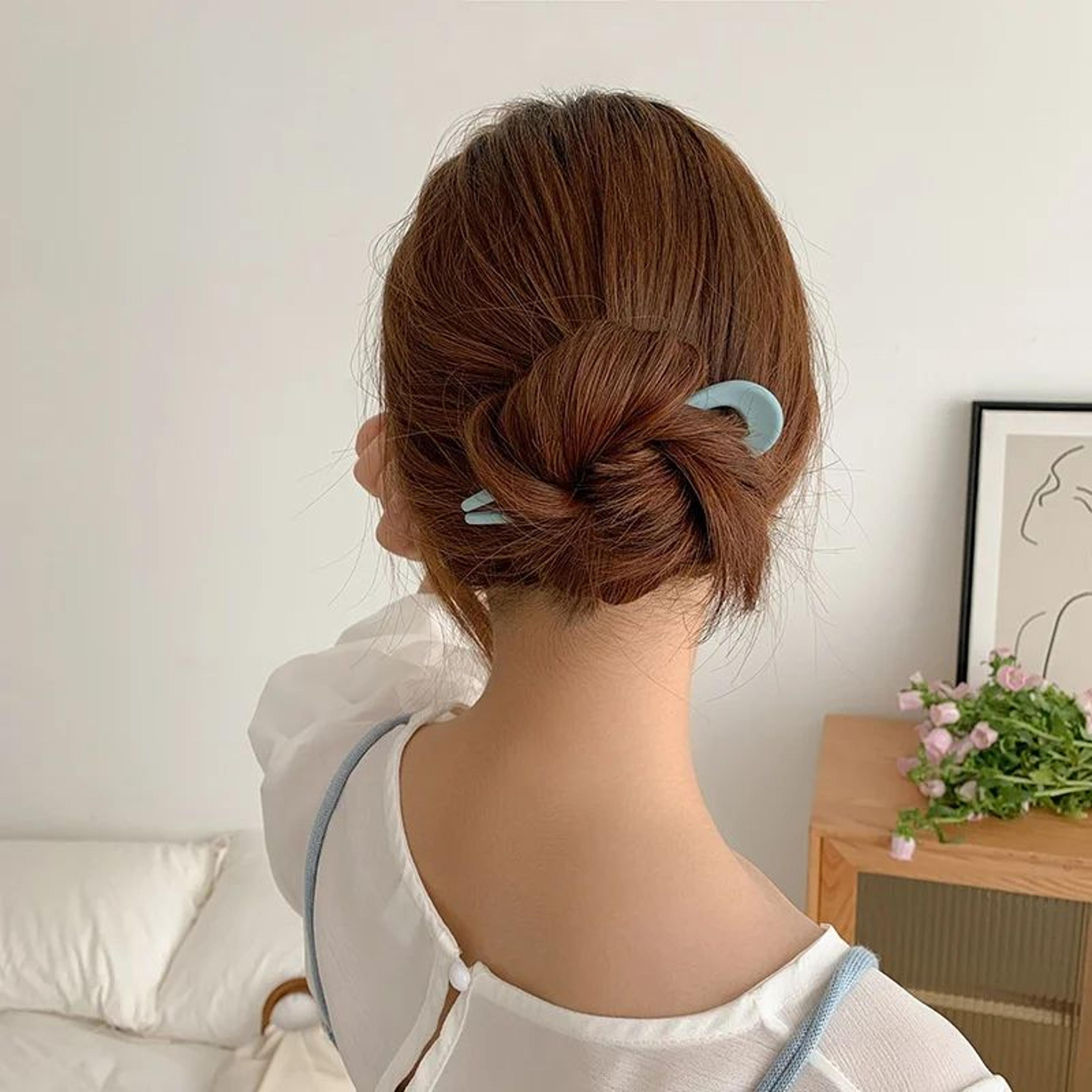Candy Luxe UShaped Hair Stick  Elegant U Shaped Hair Pin In Trendy Candy Colors 2