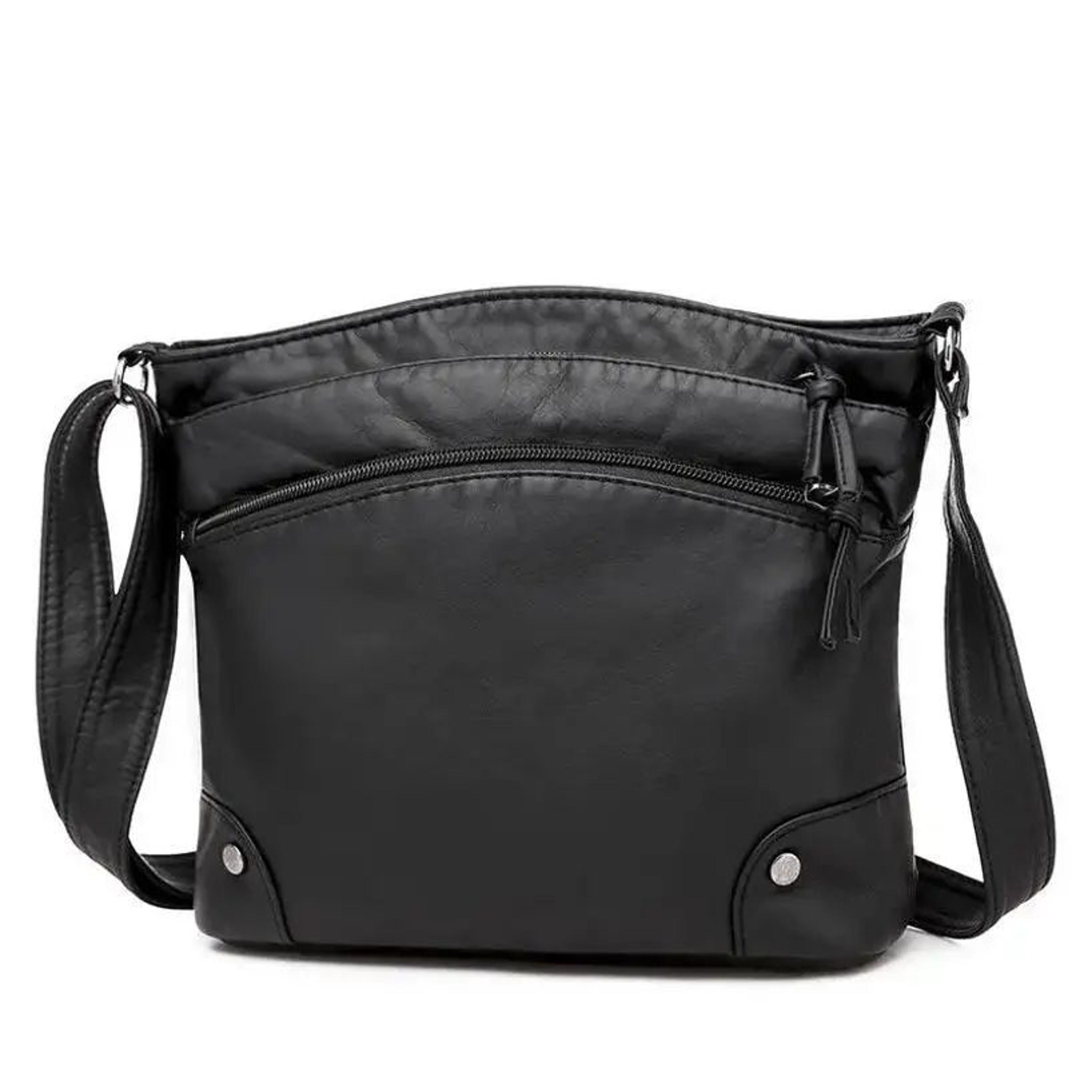 Everly Classic Women Crossbody Bag  Retro Soft Leather Shoulder Bag With Large Capacity  Multi Comp 3