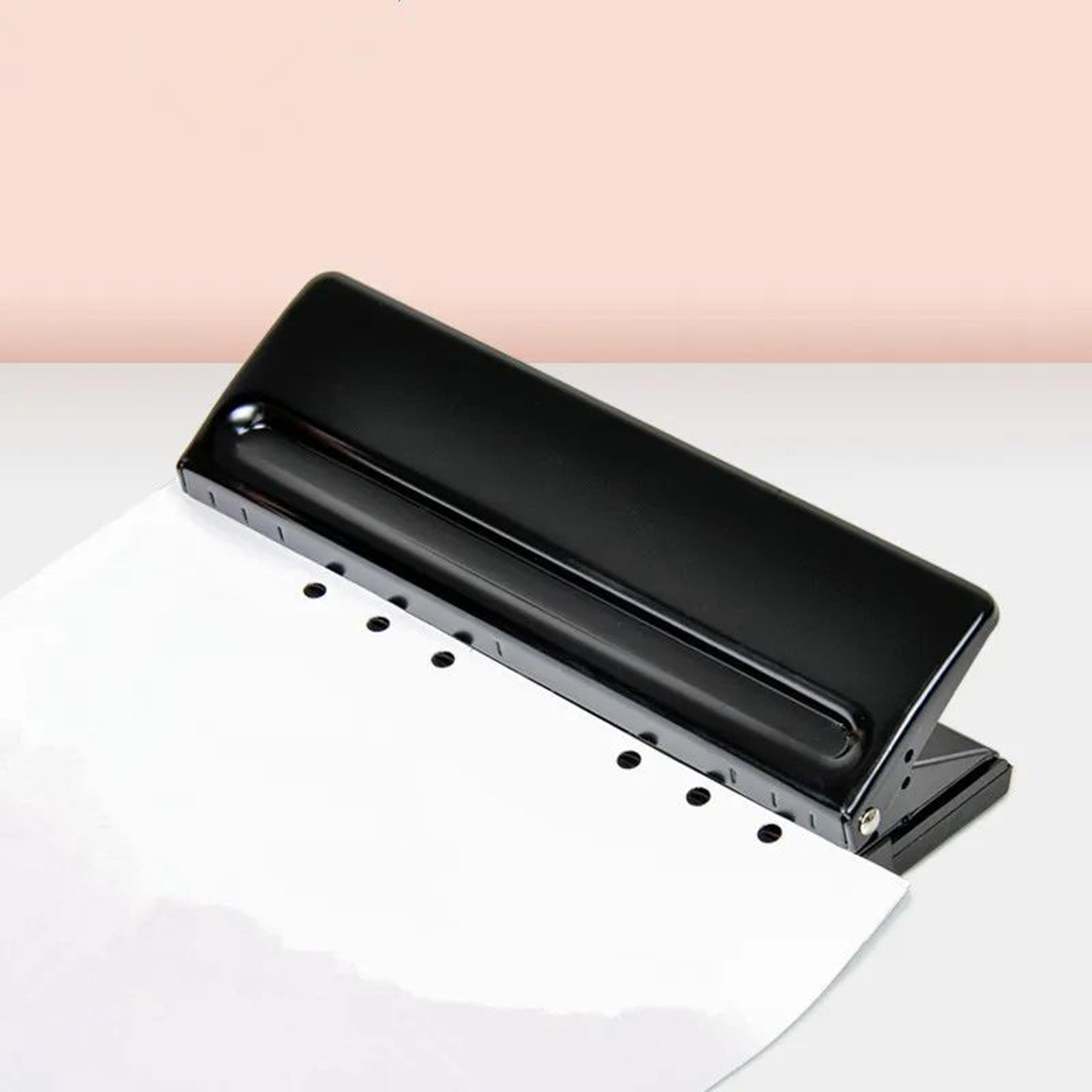 FlexBind Adjustable 6 Hole Punch  Portable Planner Hole Punch For A4 A5 A6  More 6