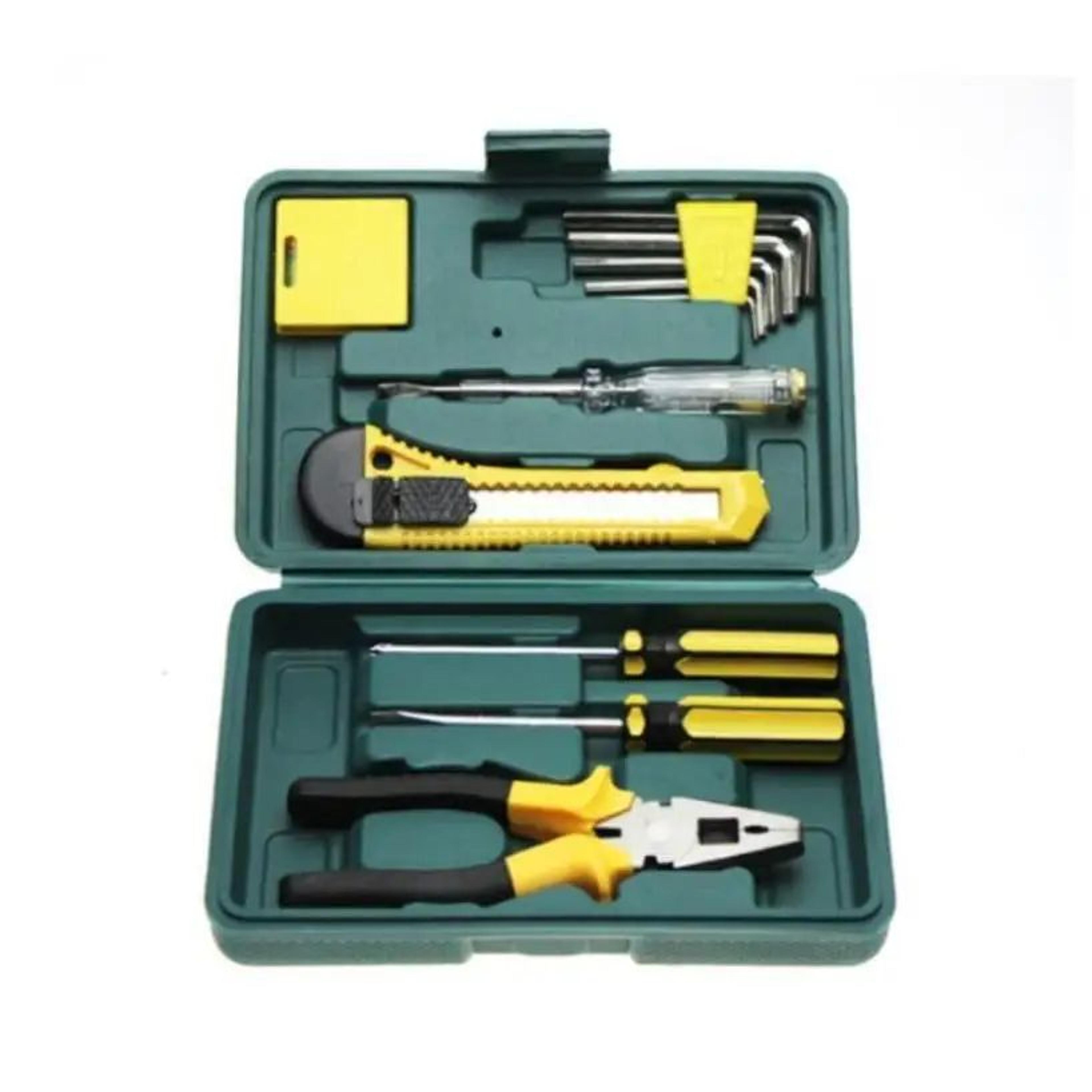 RoadReady 11Piece Car Emergency Tool Kit  Compact Automotive Maintenance Tool Set For Home  Travel 0
