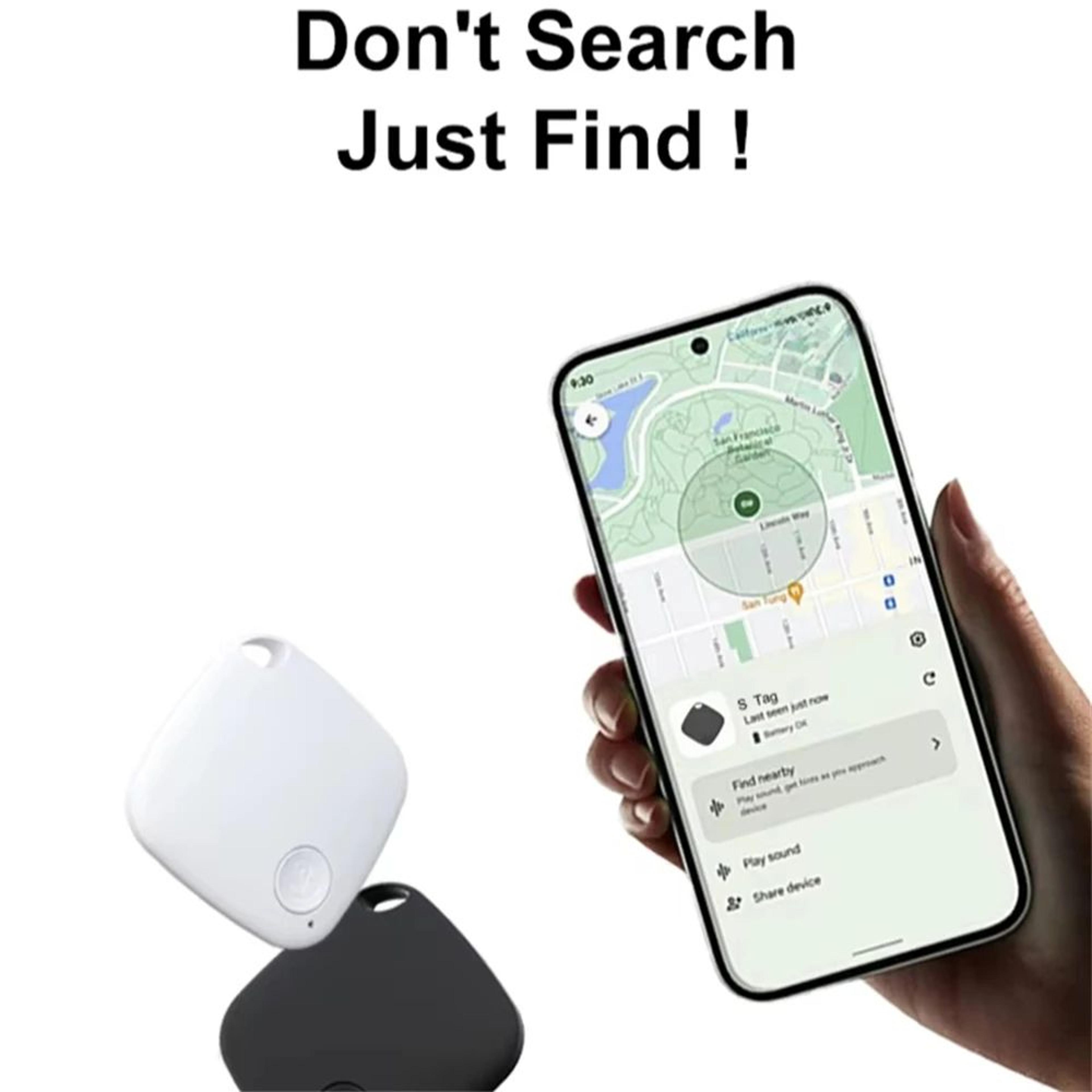 Smart Bluetooth GPS Tracker Tag For Keys Pets  Valuables 1