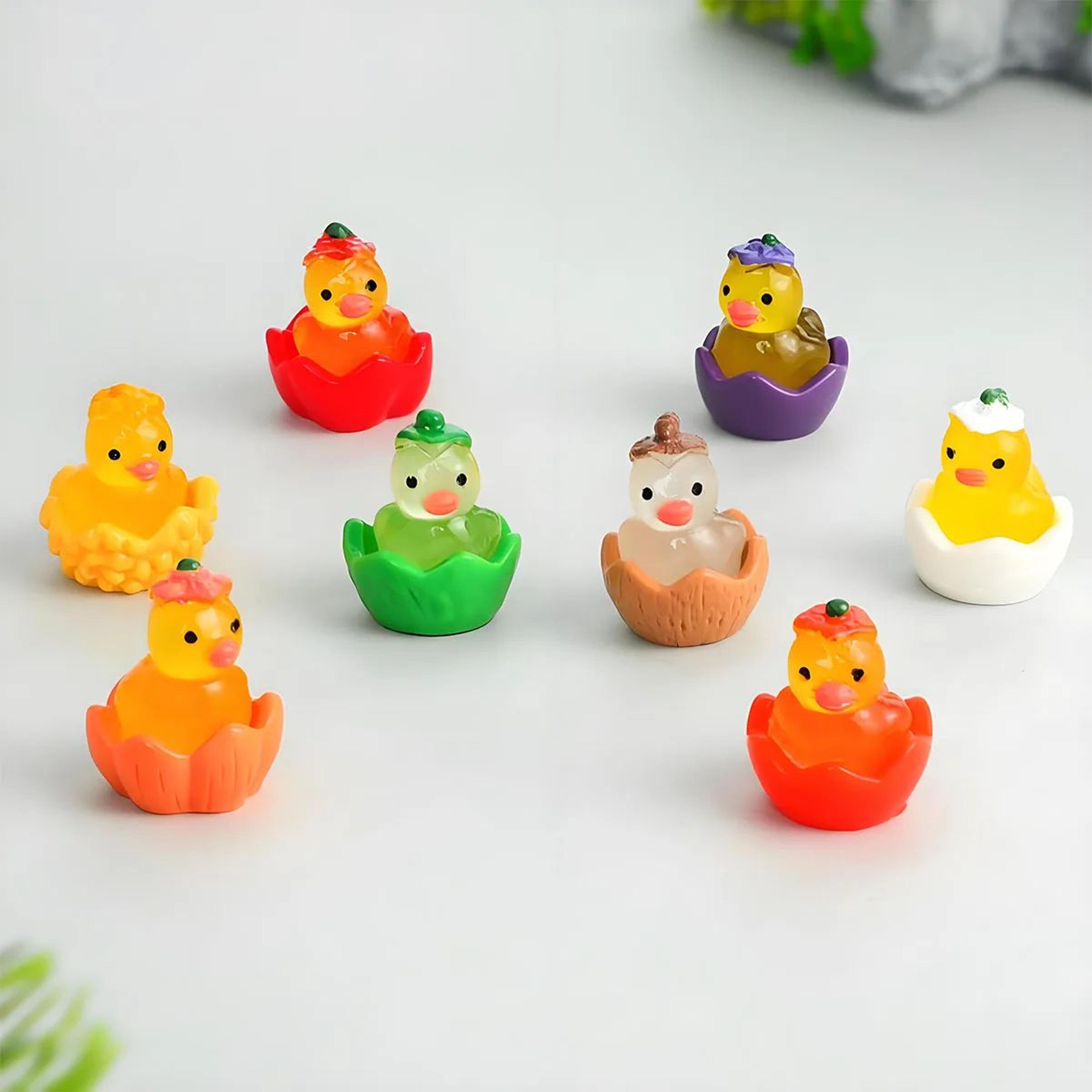 GlowintheDark Mini Duck Garden Decor  Luminous Resin Animal Figurines For Fairy Gardens  Potted Pla 4