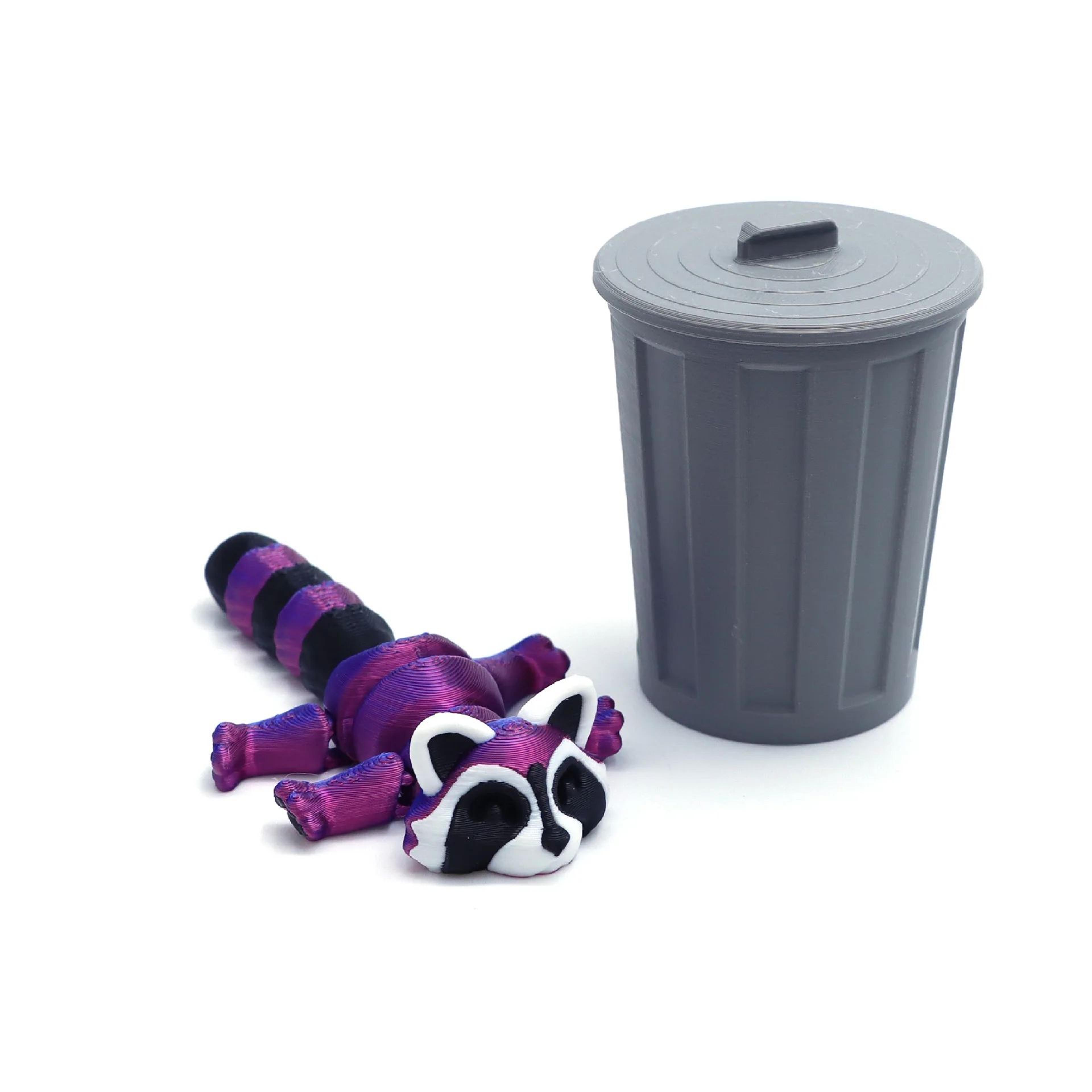 3D Printed Articulated Raccoon Toy  Movable Fidget Desk Decor 15