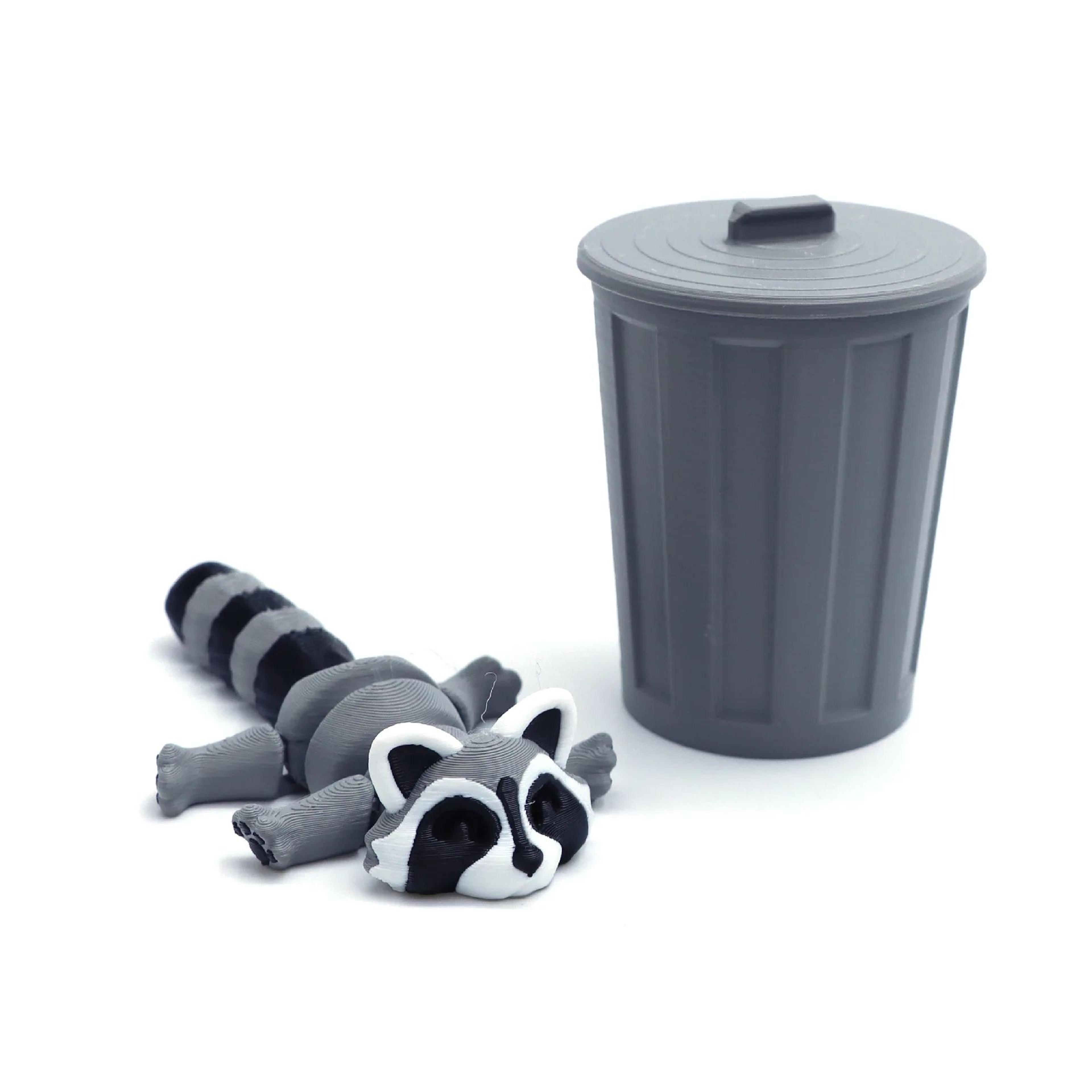 3D Printed Articulated Raccoon Toy  Movable Fidget Desk Decor 11
