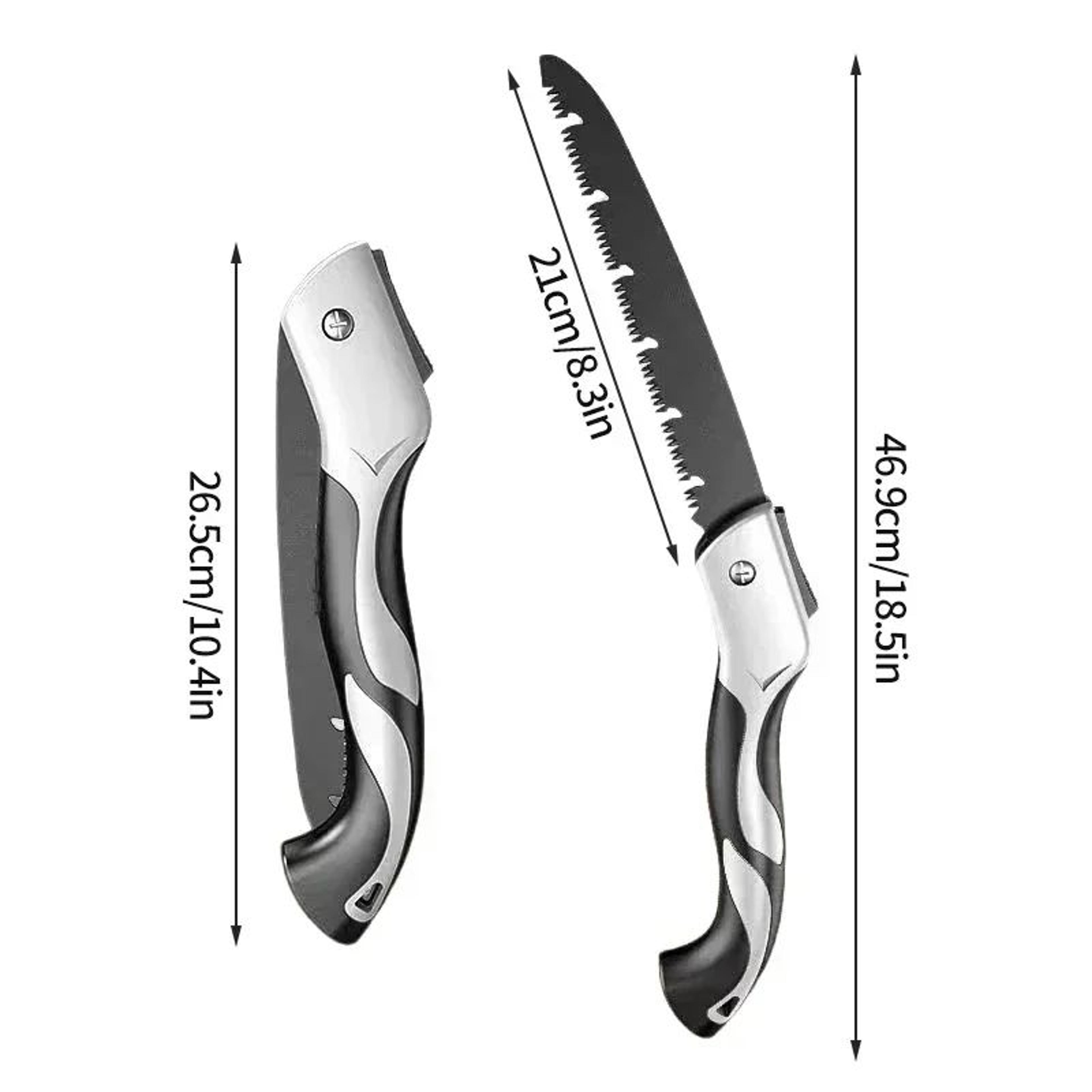 GardenPro Folding Hand Saw  Pruner  Portable Gardening Secateurs Tool 9