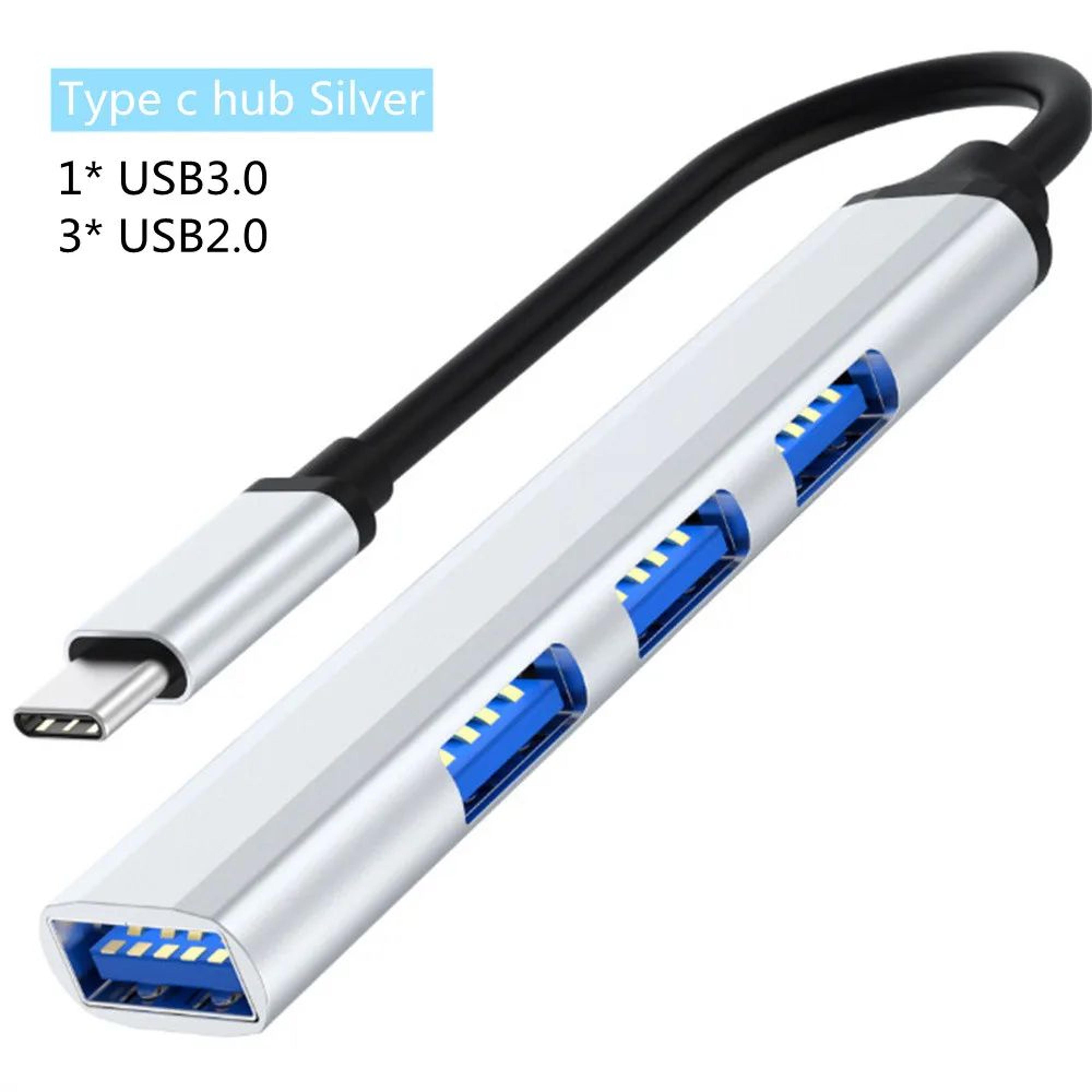 4Port USB Type C Hub  HighSpeed USB 30 MultiPort Splitter Adapter 6