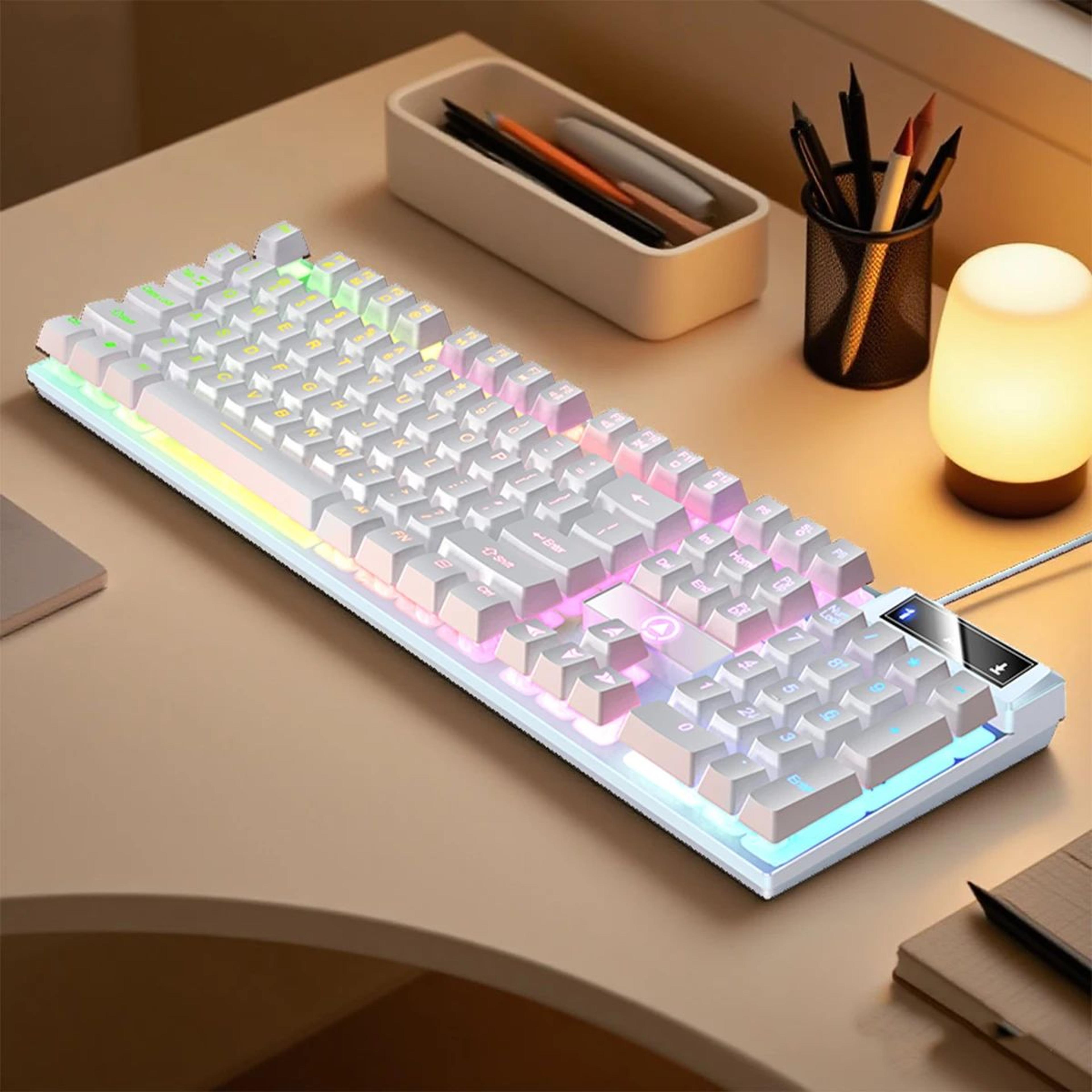 YINDIAO K500 Low Profile Wired Gaming Keyboard With Numpad 9