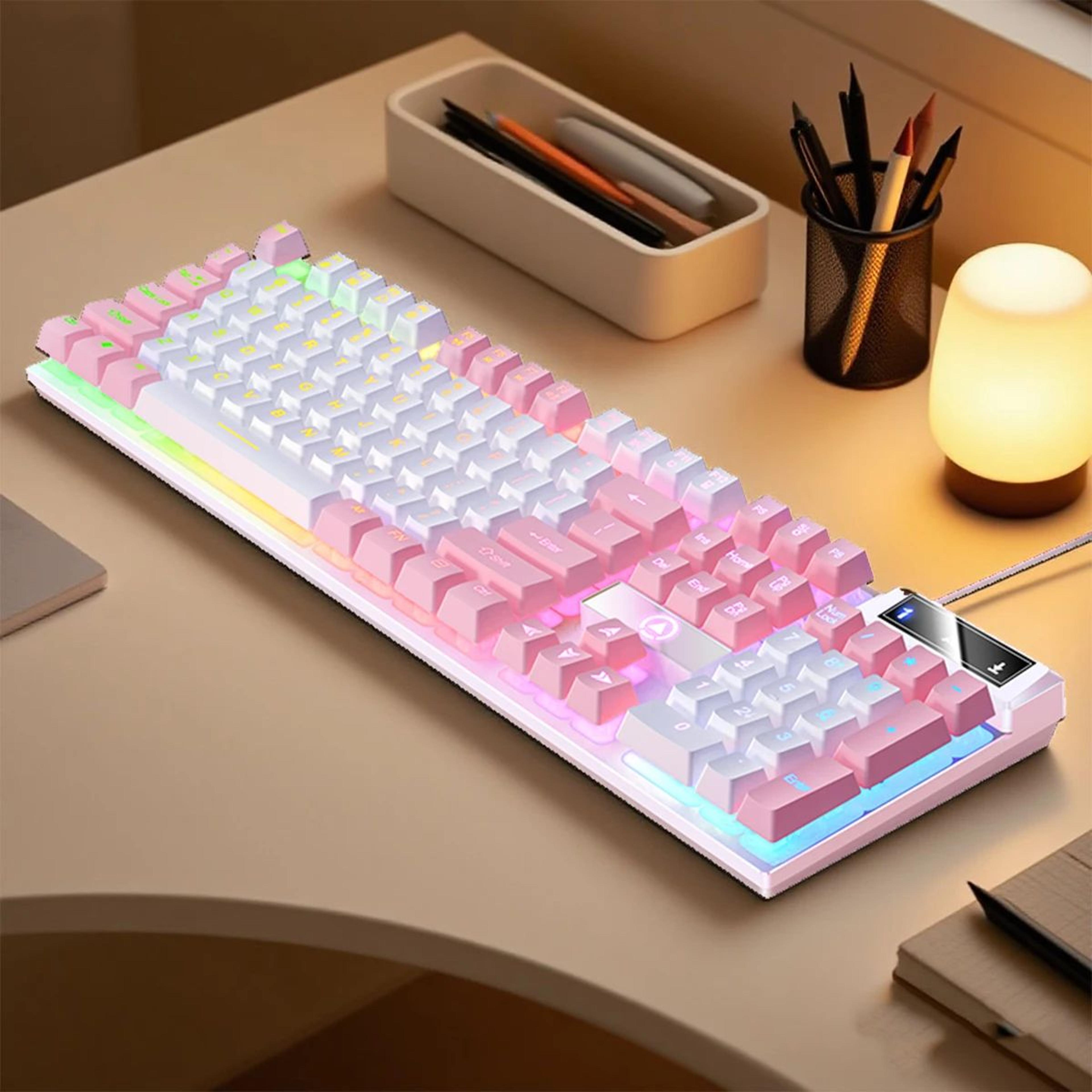 YINDIAO K500 Low Profile Wired Gaming Keyboard With Numpad 10