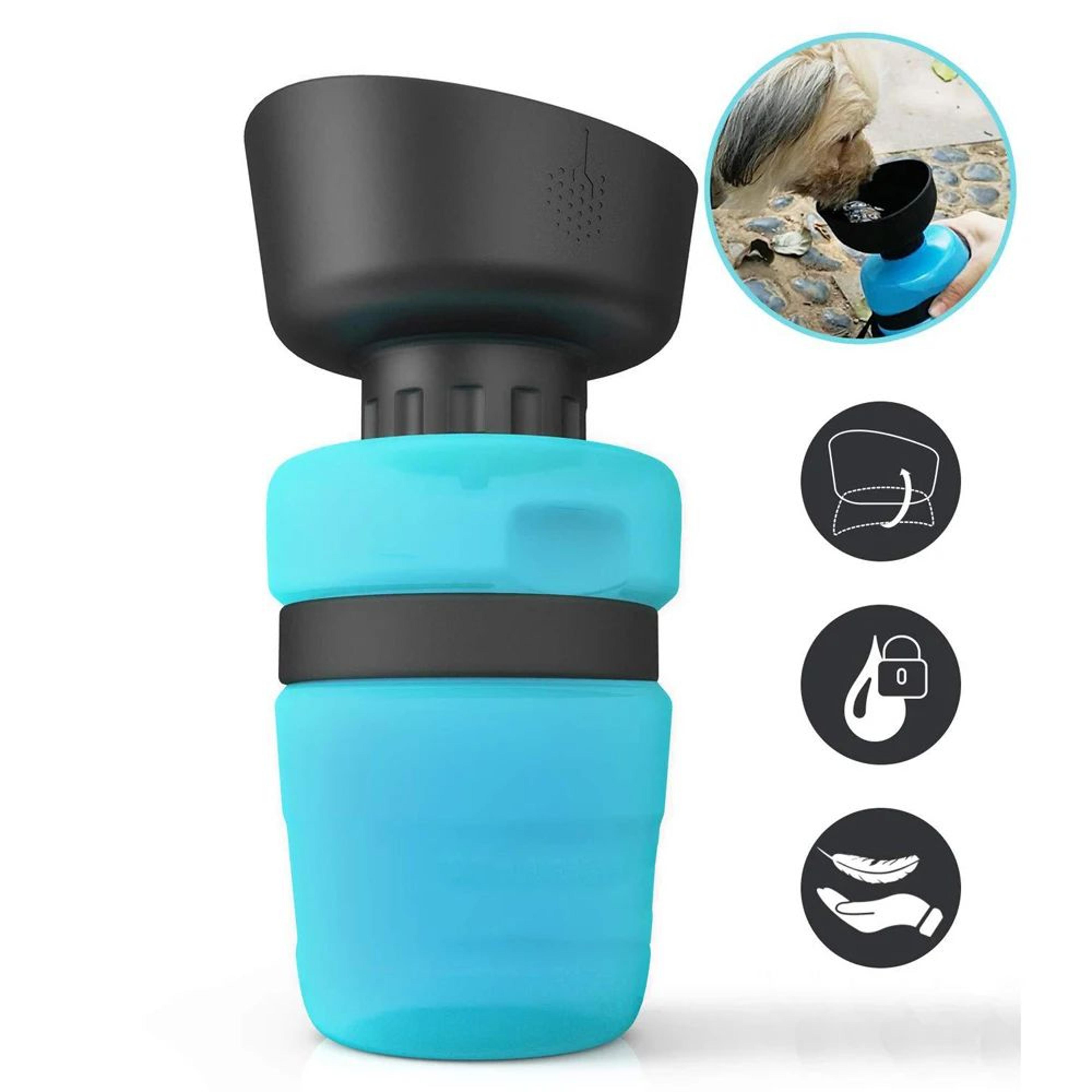 500ML Portable Dog Water Bottle With Foldable LeakProof Bowl 5