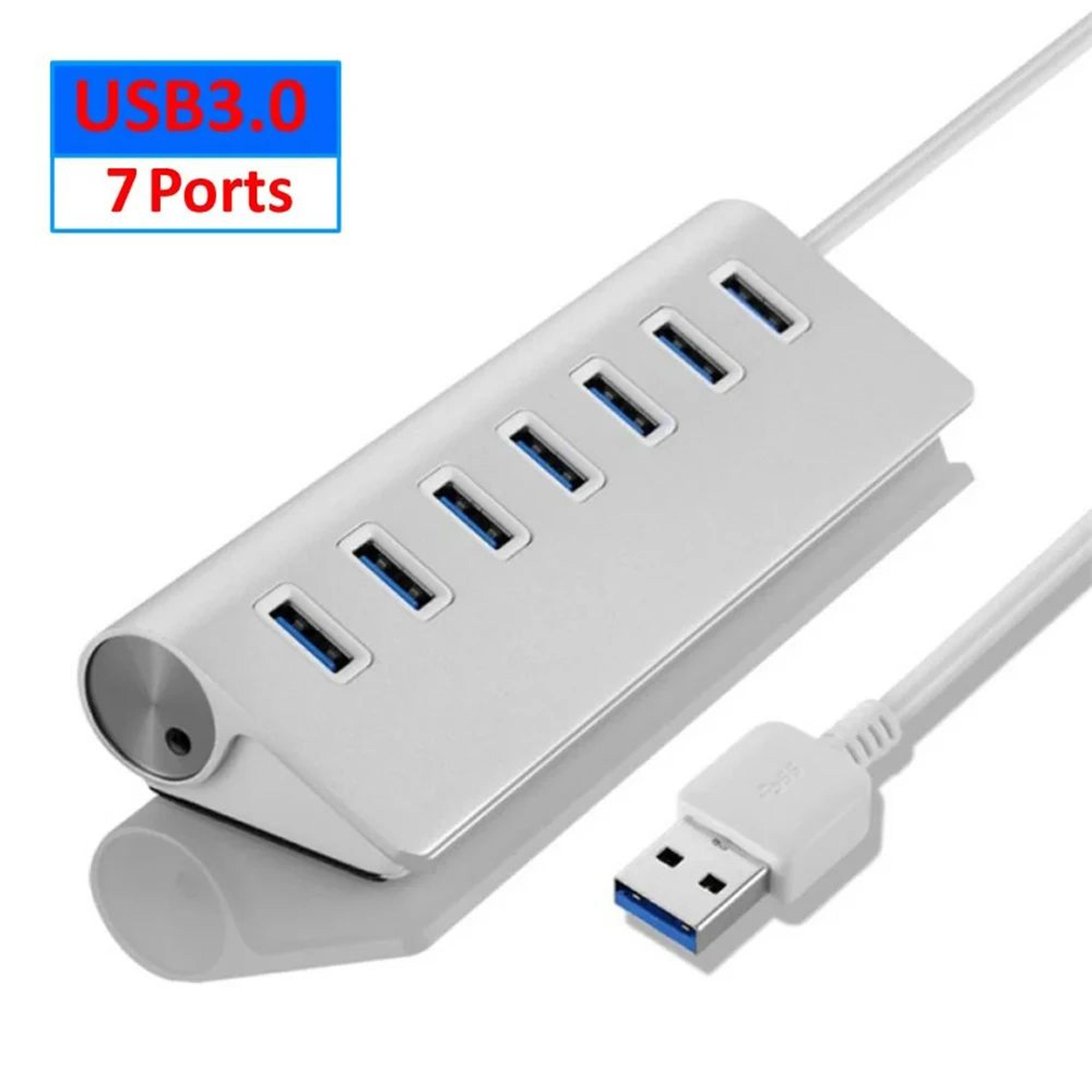 7Port Aluminum USB 30 Hub  HighSpeed 5Gbps MultiPort Splitter For Laptop And PC 6