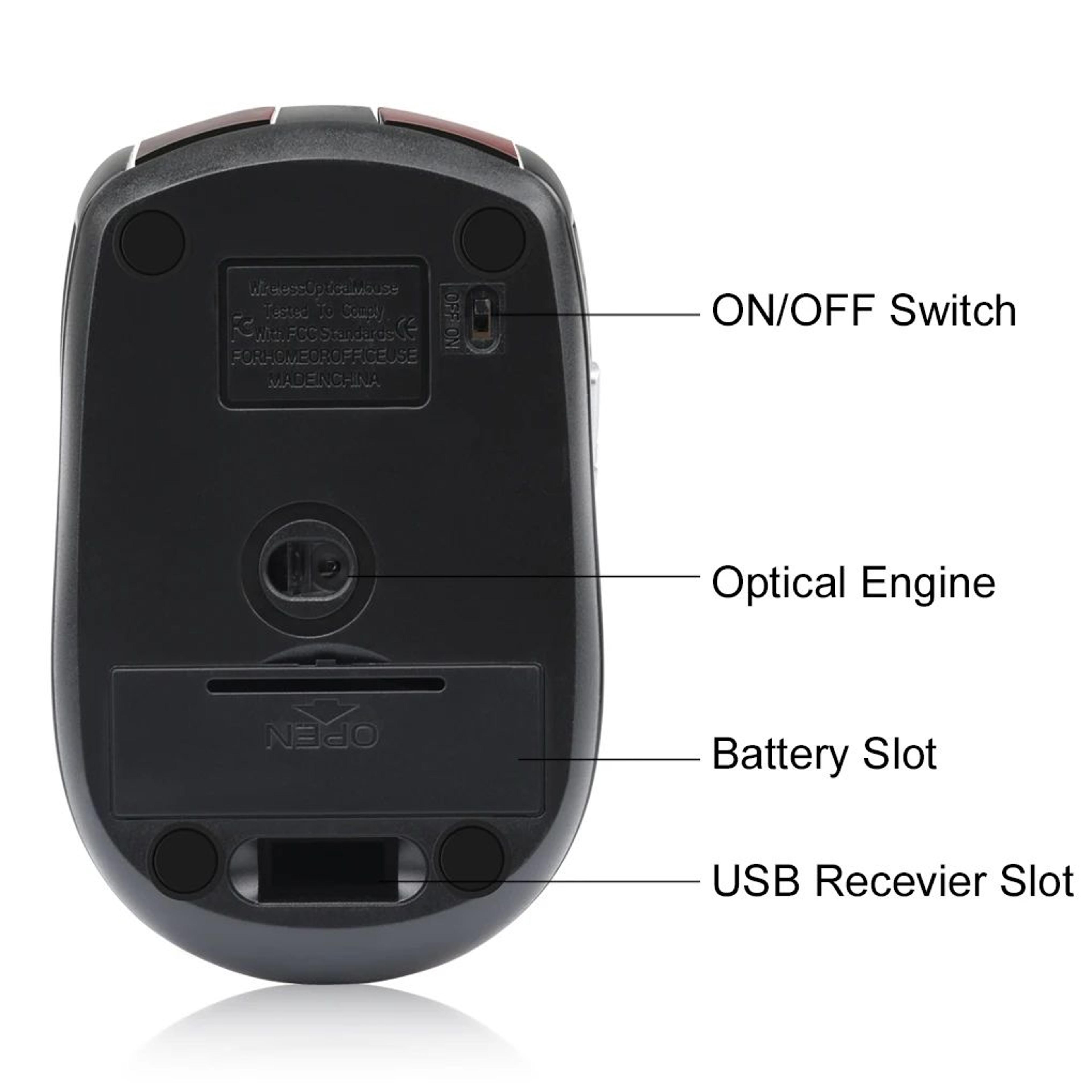 ProGlide 6Button Wireless Gaming Mouse With Adjustable DPI  Fast Optical Mouse For PC  Laptop 5