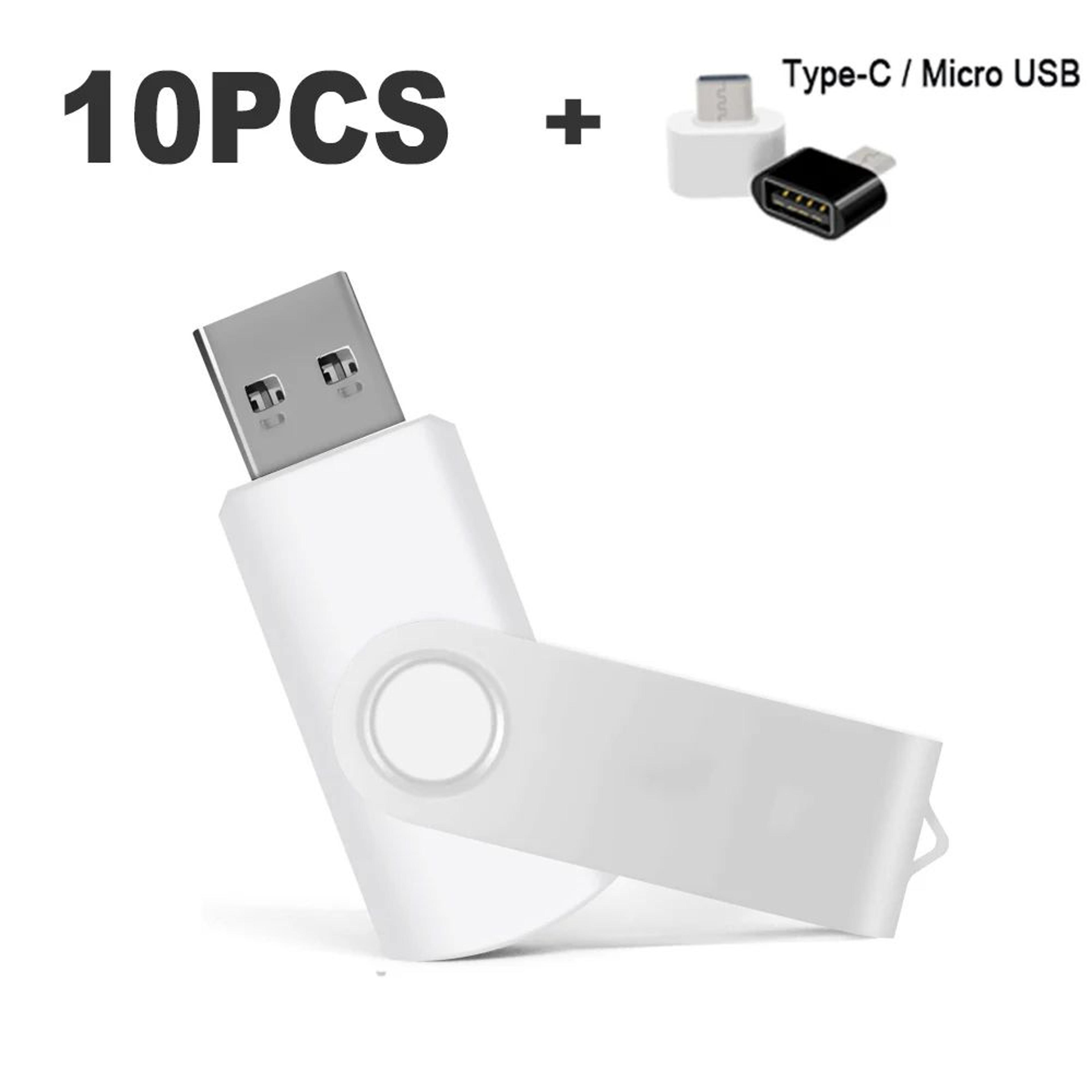10Pack Color USB Flash Drive 20  Customizable Mini USB Memory Stick Set 4GB128GB 20
