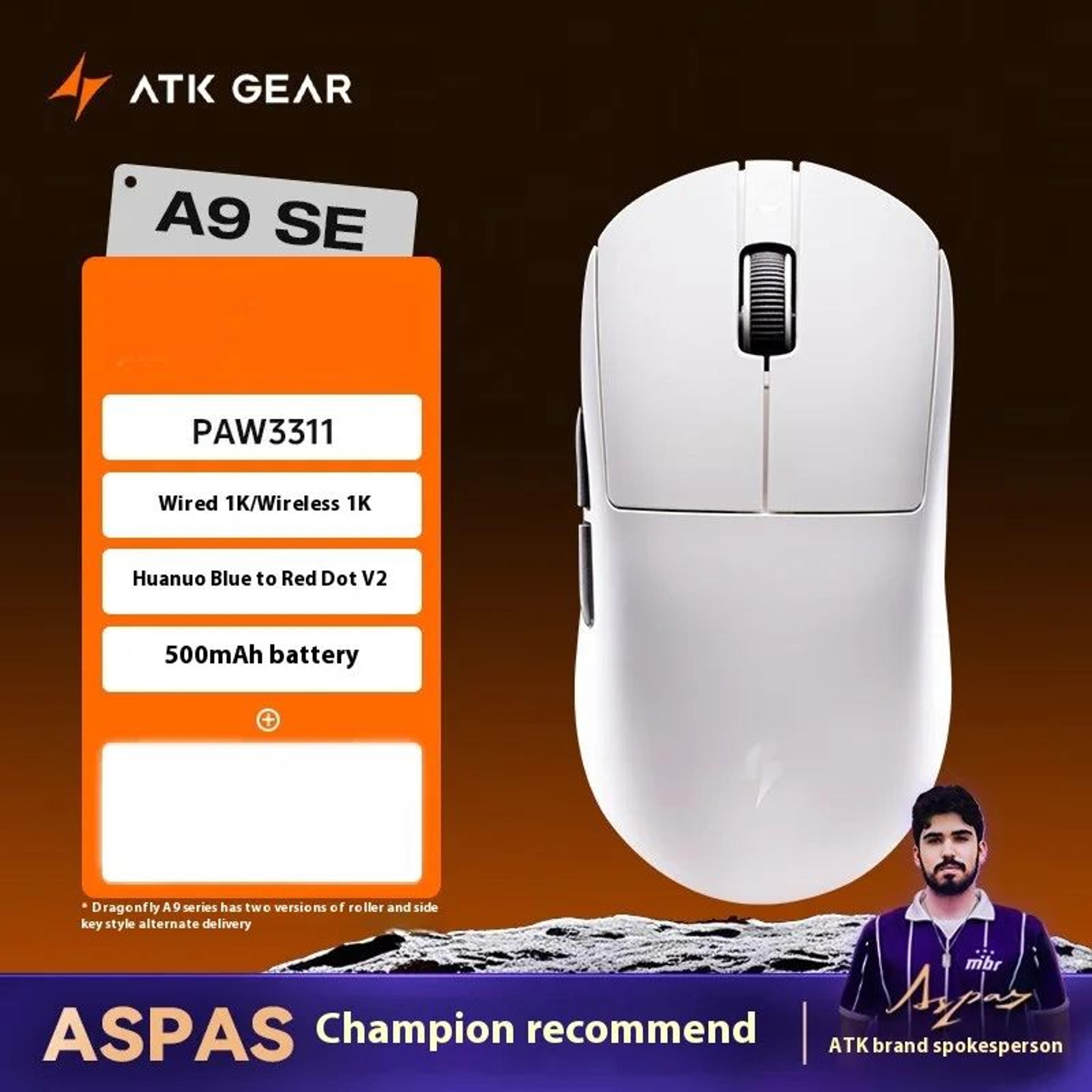ATK A9 Ultra 8K Wireless Gaming Mouse  53g TriMode Precision For Competitive Play 12